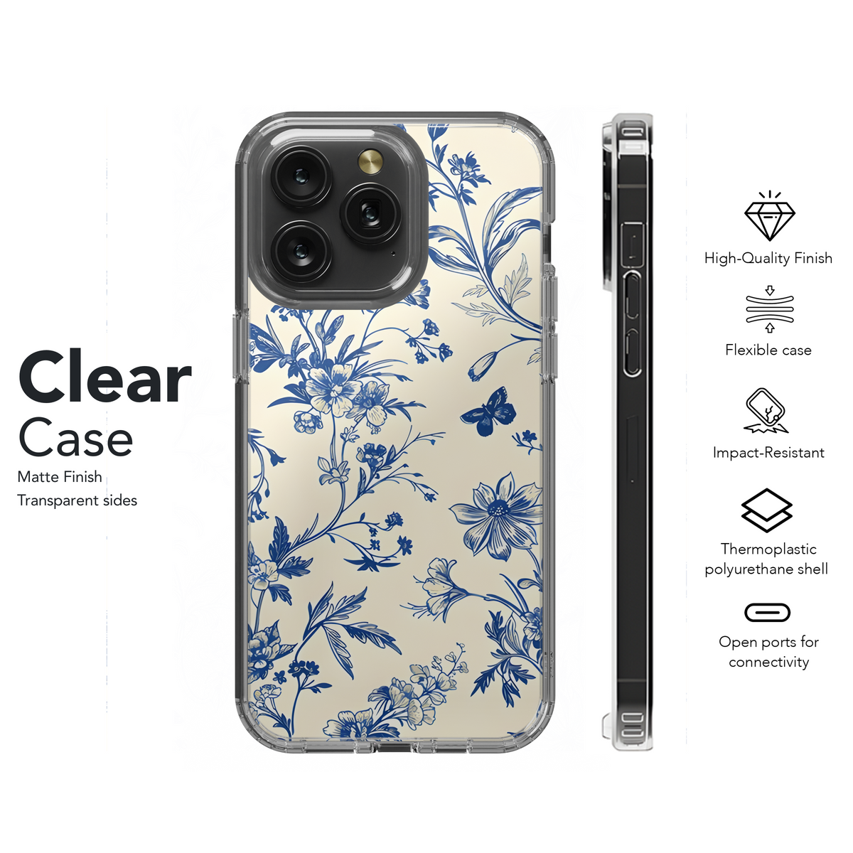 Toile De Jouy Vintage Floral Seamless Pattern Phone Case iPhone Samsung Cover Pixel 2344 - Image 8