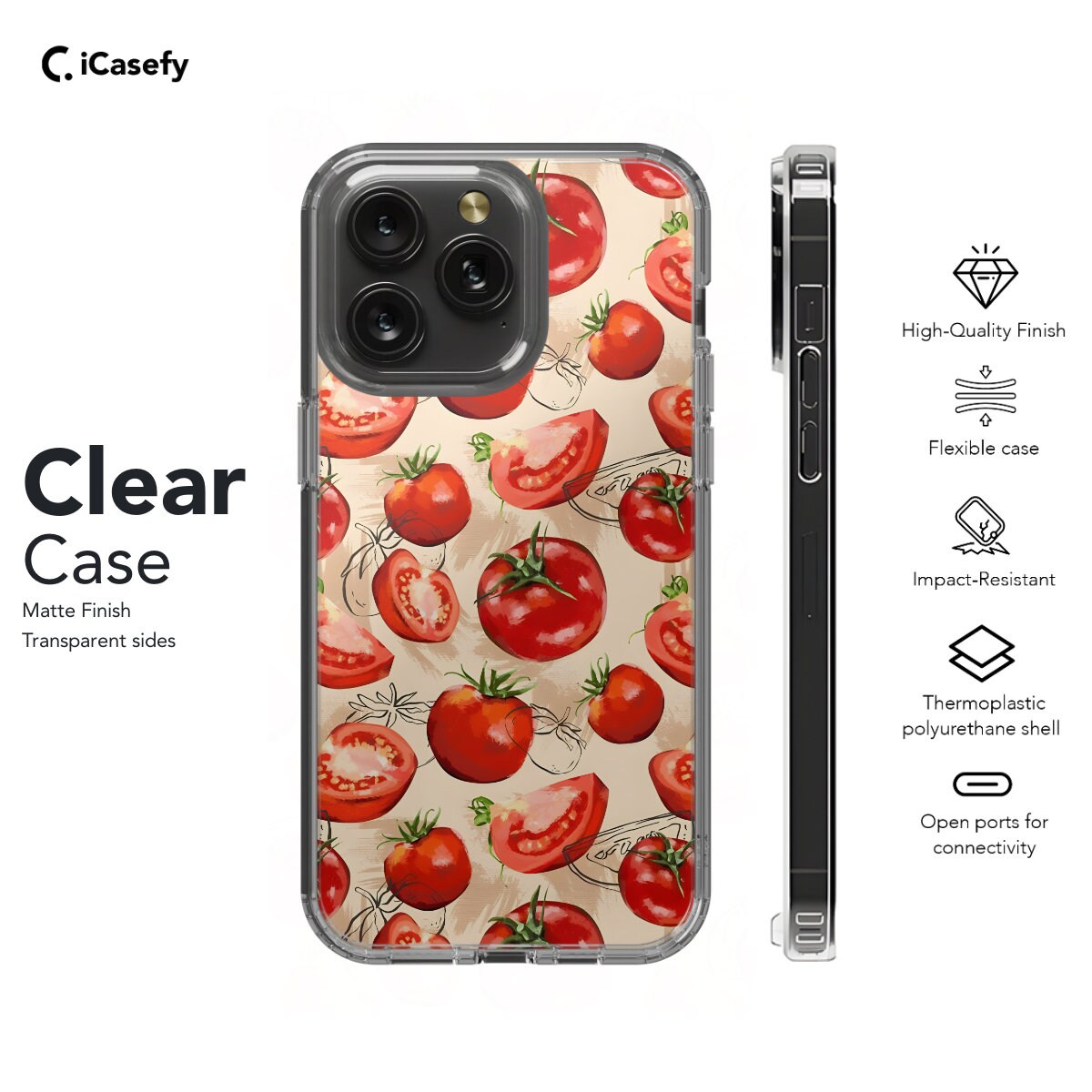 Tomato Aesthetic Phone Case iPhone Samsung Pixel & More - Image 7