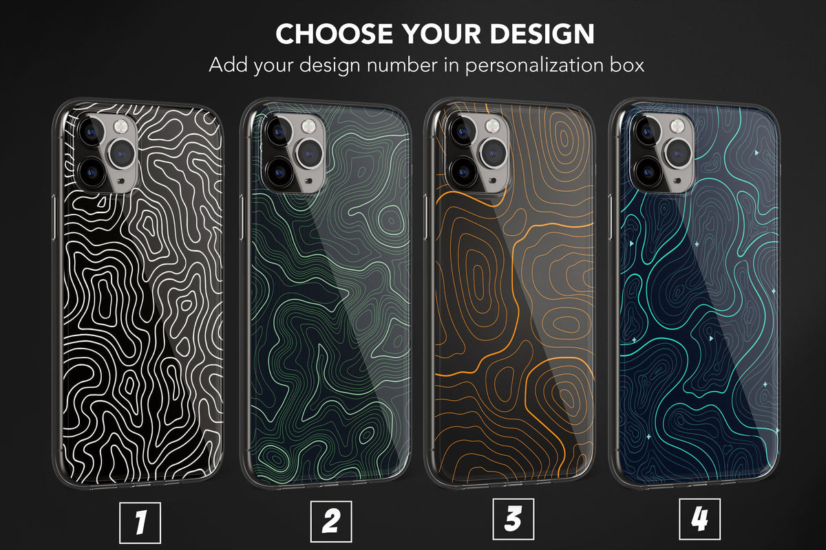 Topographic Map Phone Case Cover - Image 1