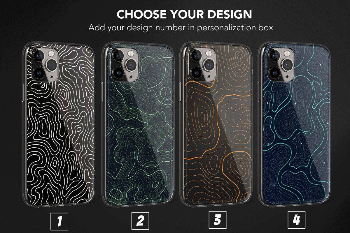 Topographic Map Phone Case Cover - Image 1