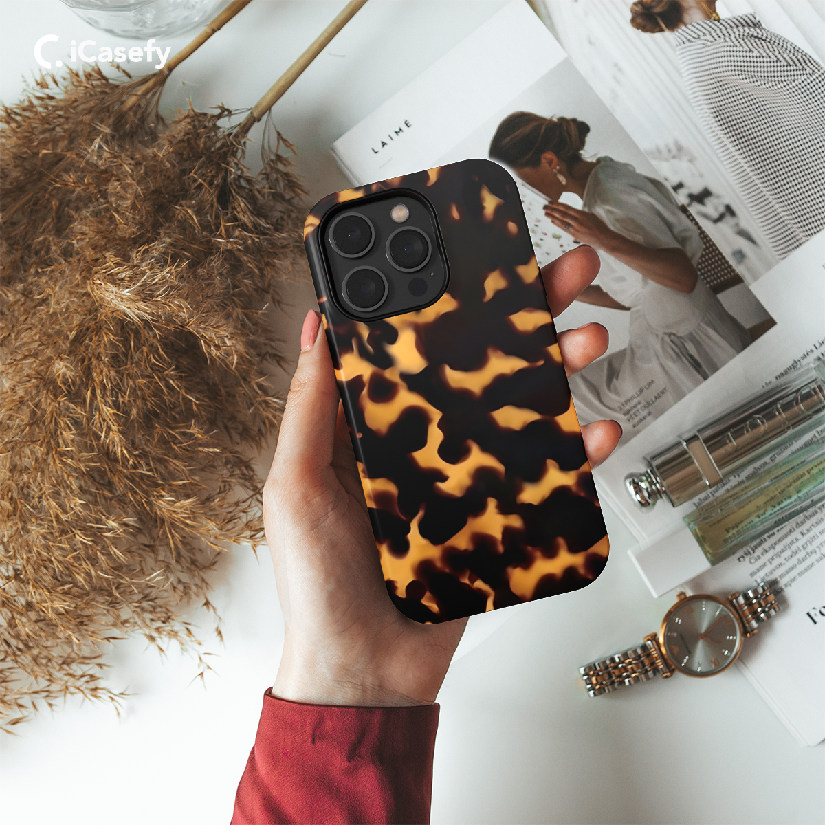 Tortoise Shell Tortoiseshell Animal Print Phone Case iPhone Samsung Cover Pixel 1645 - Image 2