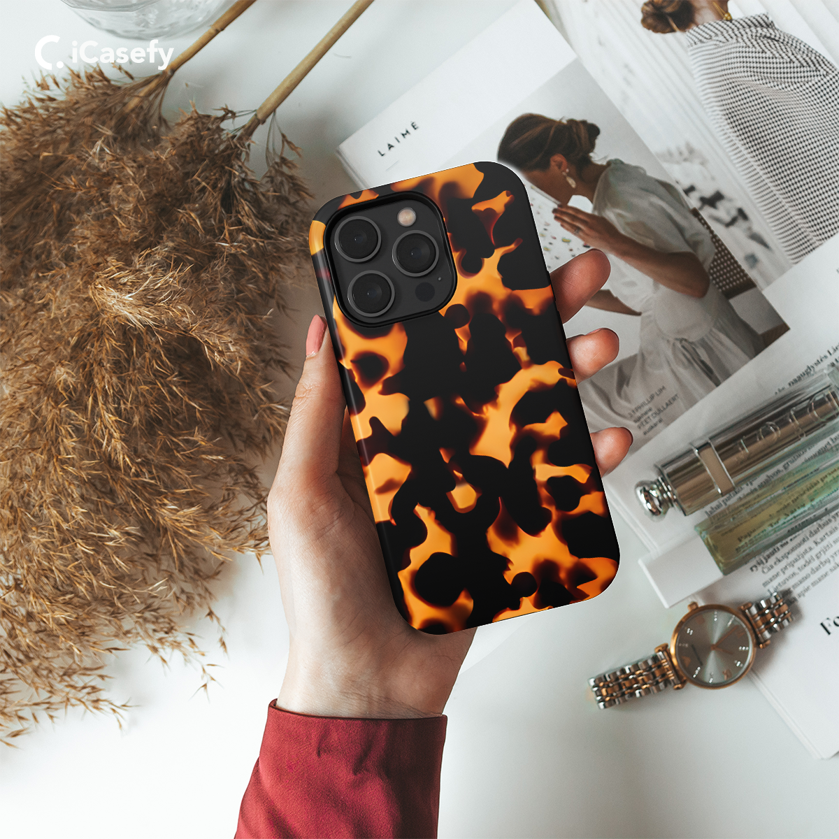 Tortoise Shell Tortoiseshell Animal Print Phone Case iPhone Samsung Cover Pixel 1646 - Image 2