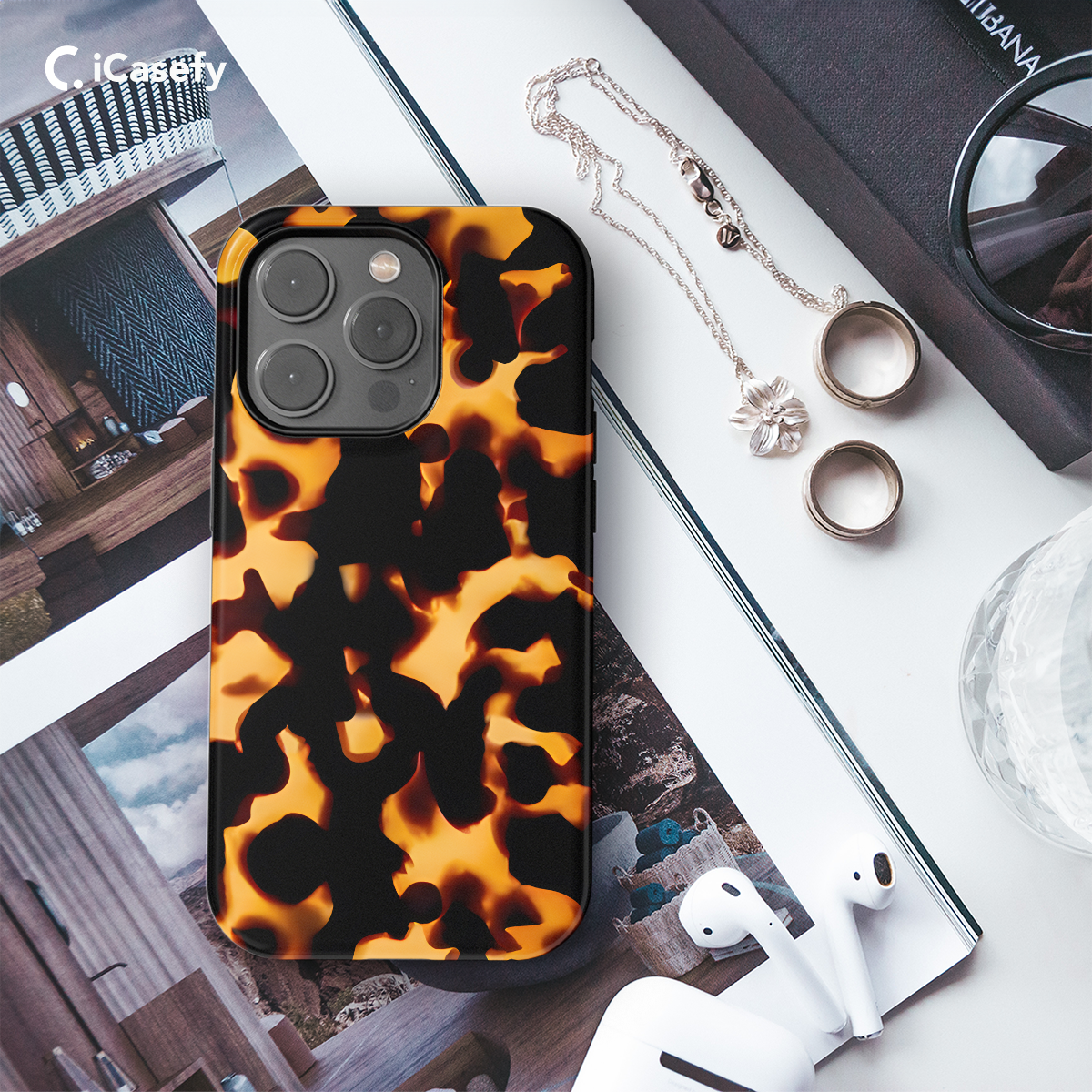 Tortoise Shell Tortoiseshell Animal Print Phone Case iPhone Samsung Cover Pixel 1646 - Image 3