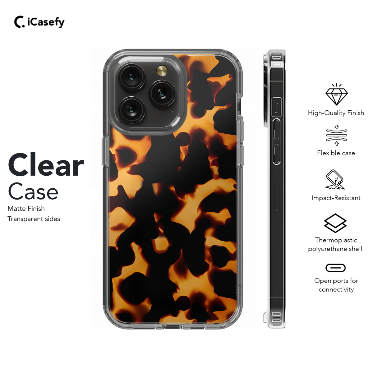 Tortoise Shell Tortoiseshell Animal Print Phone Case iPhone Samsung Cover Pixel 1646 - Image 7