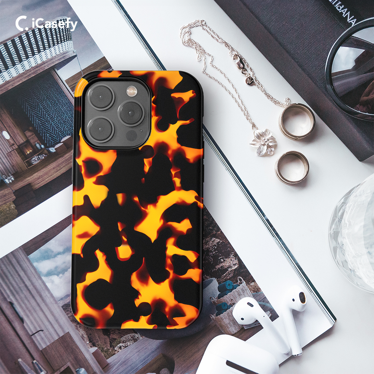 Tortoise Shell Tortoiseshell Animal Print Phone Case iPhone Samsung Cover Pixel 1647 - Image 3