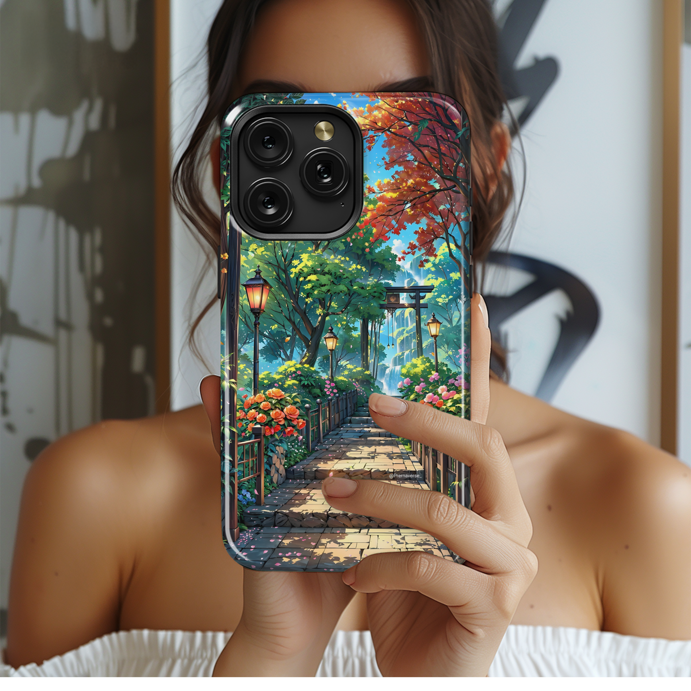 Tranquil Garden Path
 Phone Case iPhone Samsung Cover Pixel 4512 - Image 2