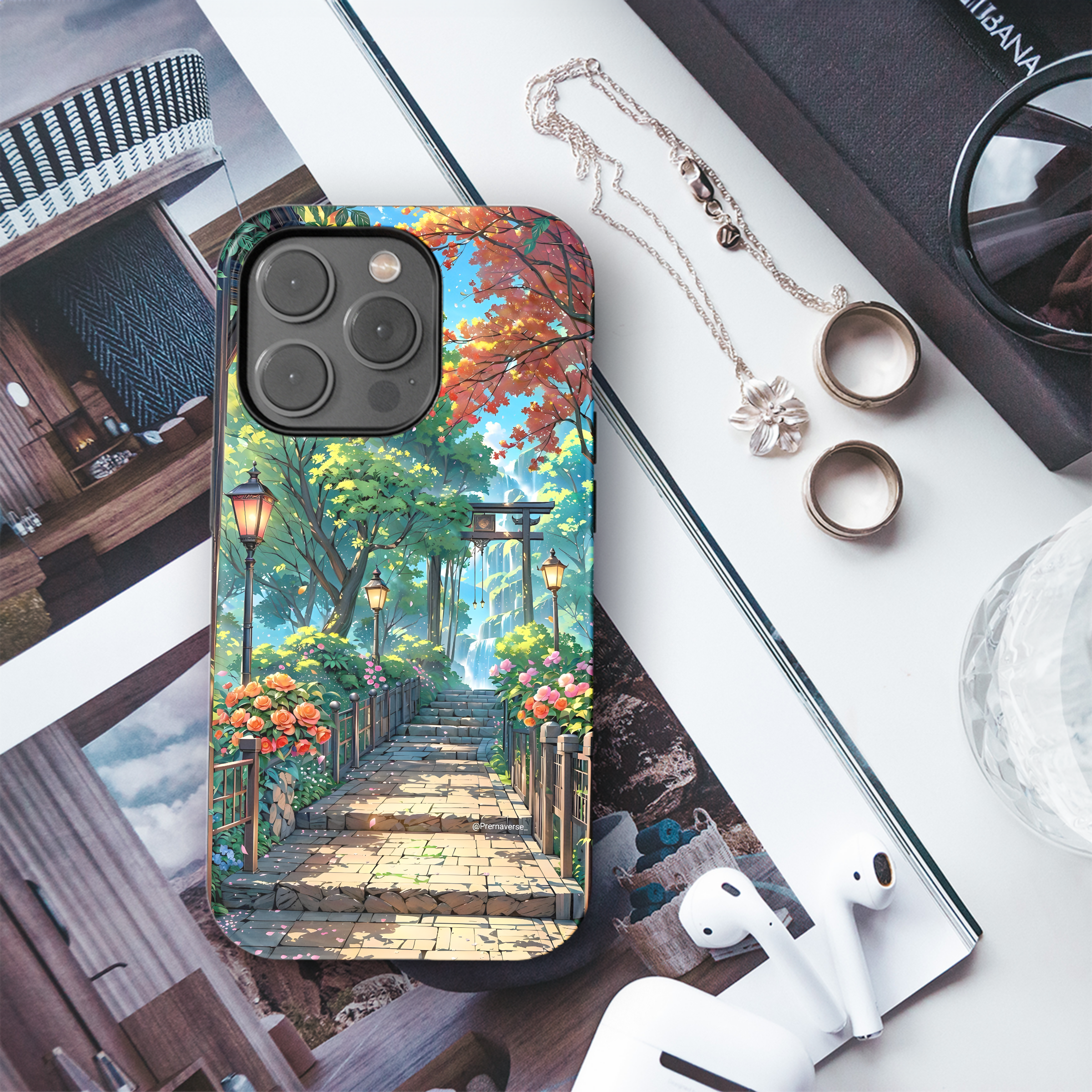 Tranquil Garden Path
 Phone Case iPhone Samsung Cover Pixel 4512 - Image 3