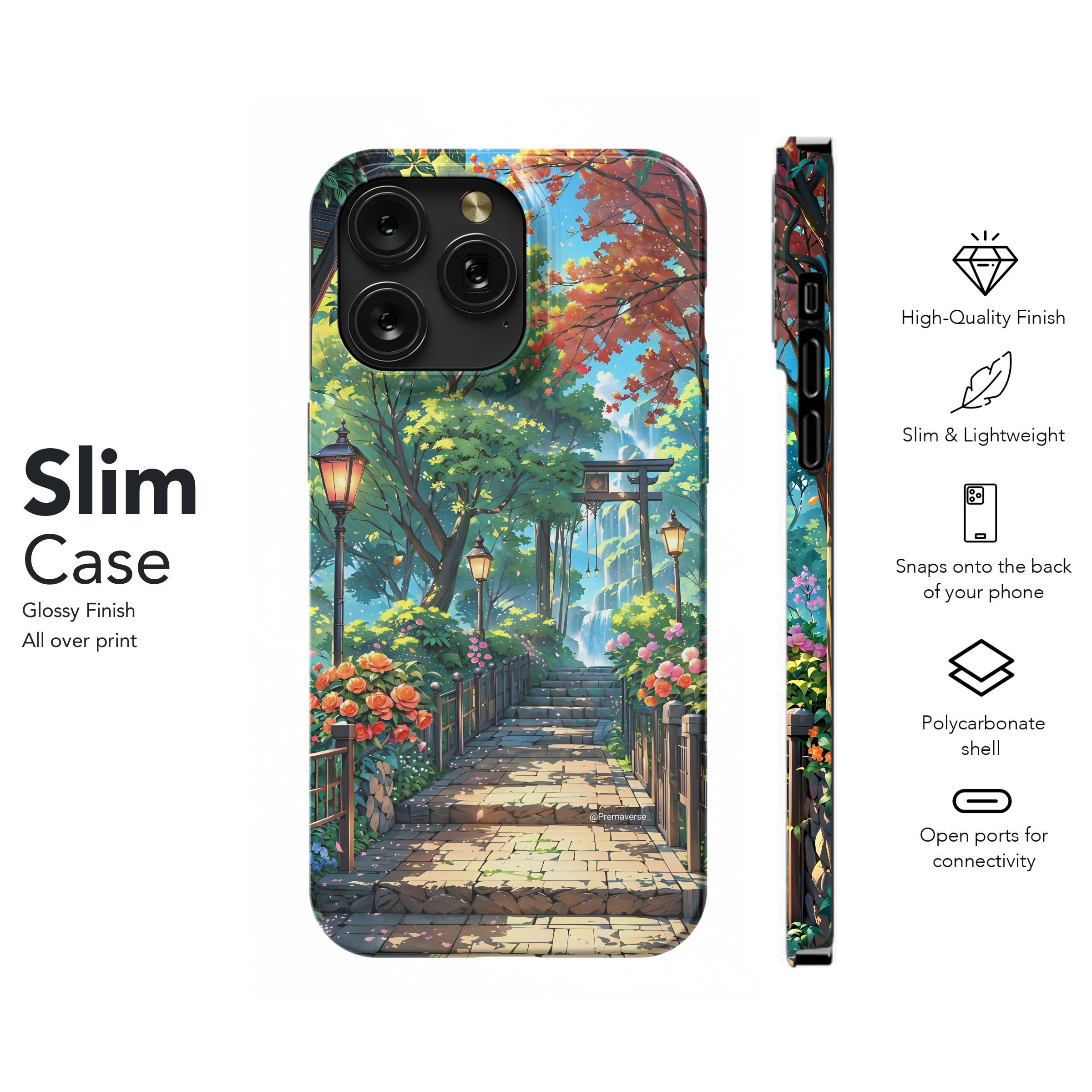 Tranquil Garden Path
 Phone Case iPhone Samsung Cover Pixel 4512 - Image 7