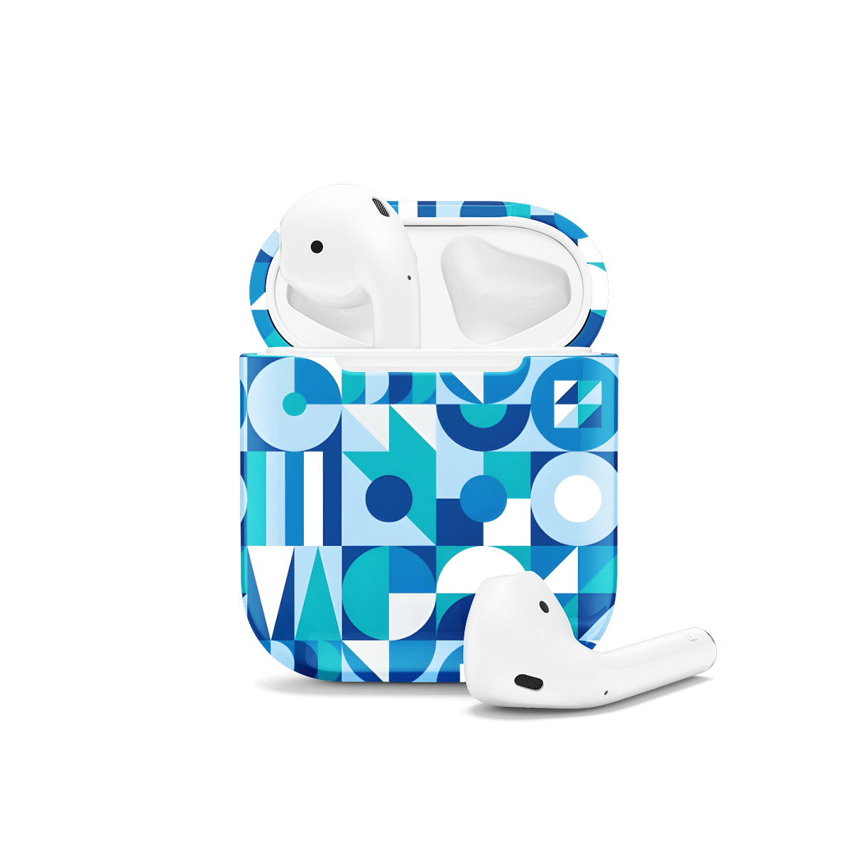 Trendy Cute Geometric Mosaic AirPods Case AirPods Pro AirPods Pro 2 AirPods 3 AirPods 2 Glossy 1602 - Image 1