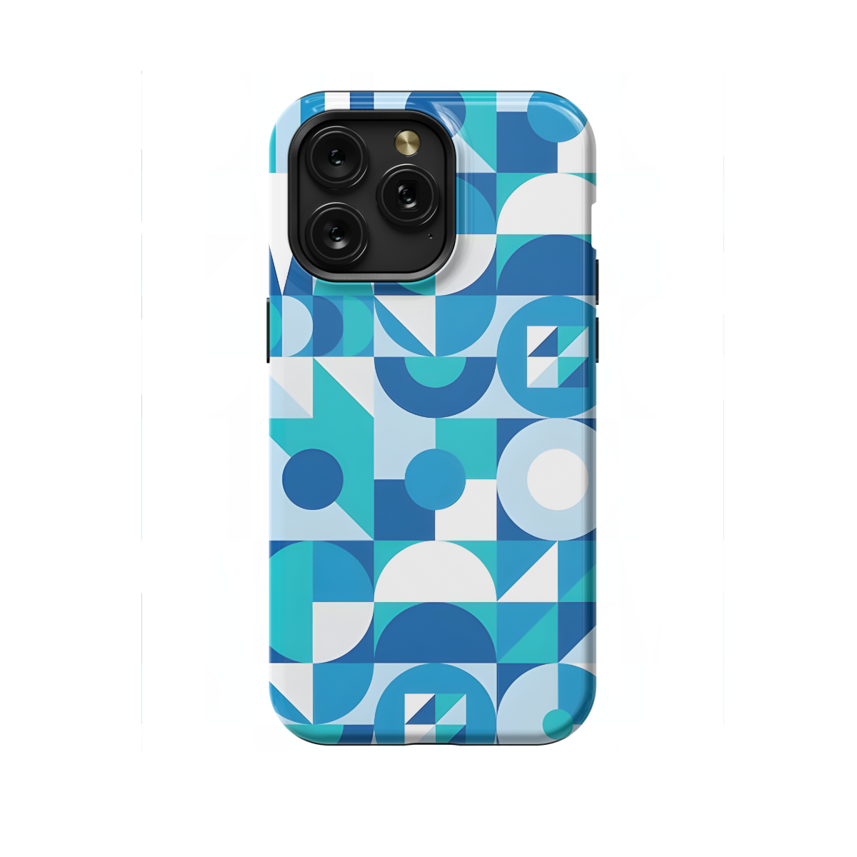 Trendy Cute Geometric Mosaic Phone Case iPhone Samsung Cover Pixel 1088 - Image 1