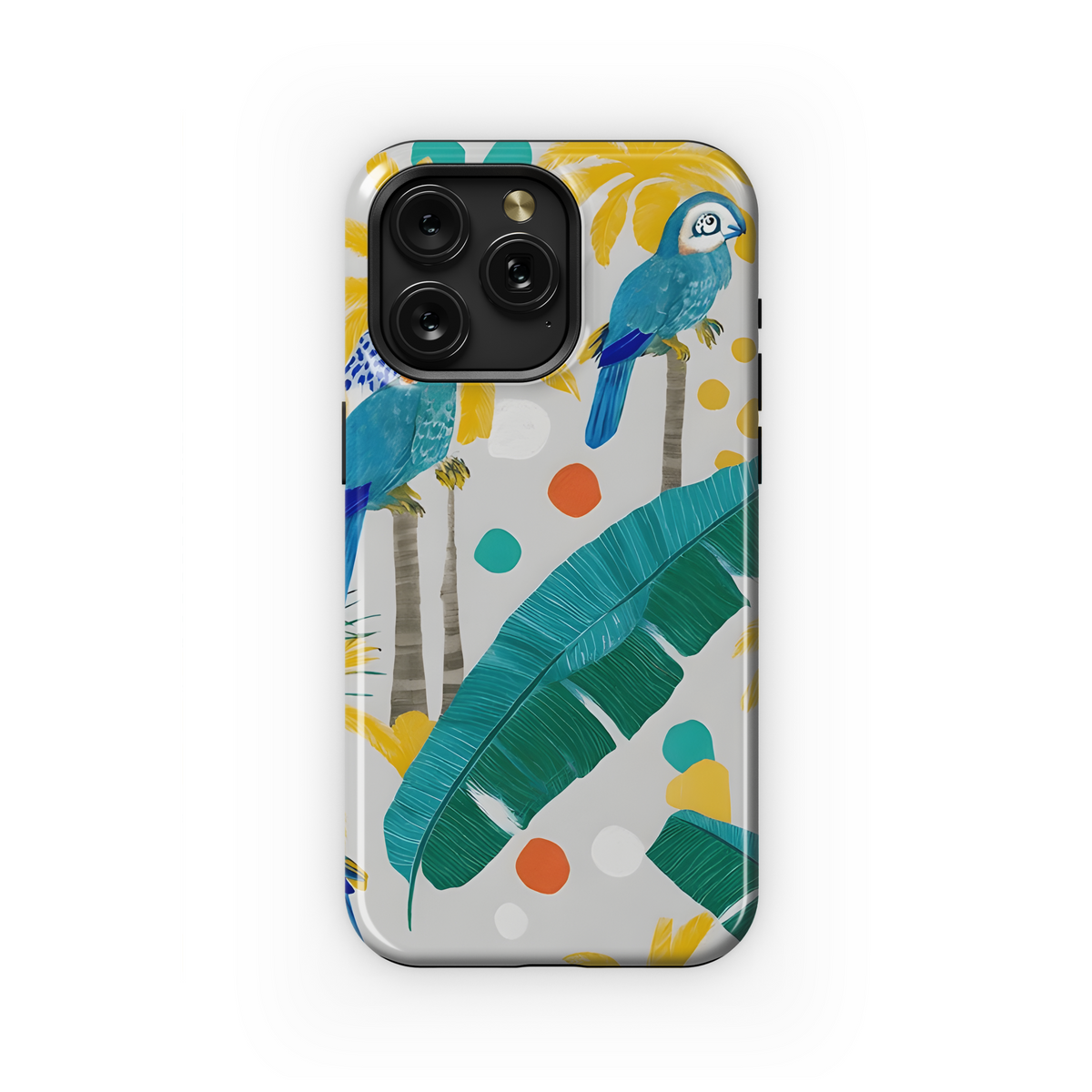 Tropical Chic Doodle Phone Case iPhone Samsung Cover Pixel 3458 - Image 1