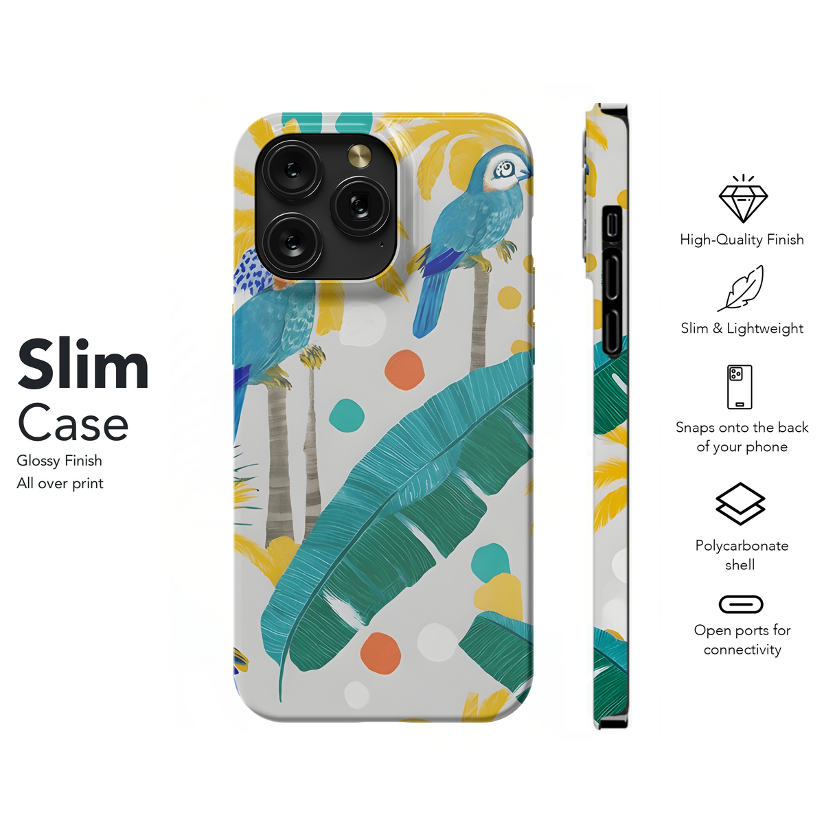 Tropical Chic Doodle Phone Case iPhone Samsung Cover Pixel 3458 - Image 7