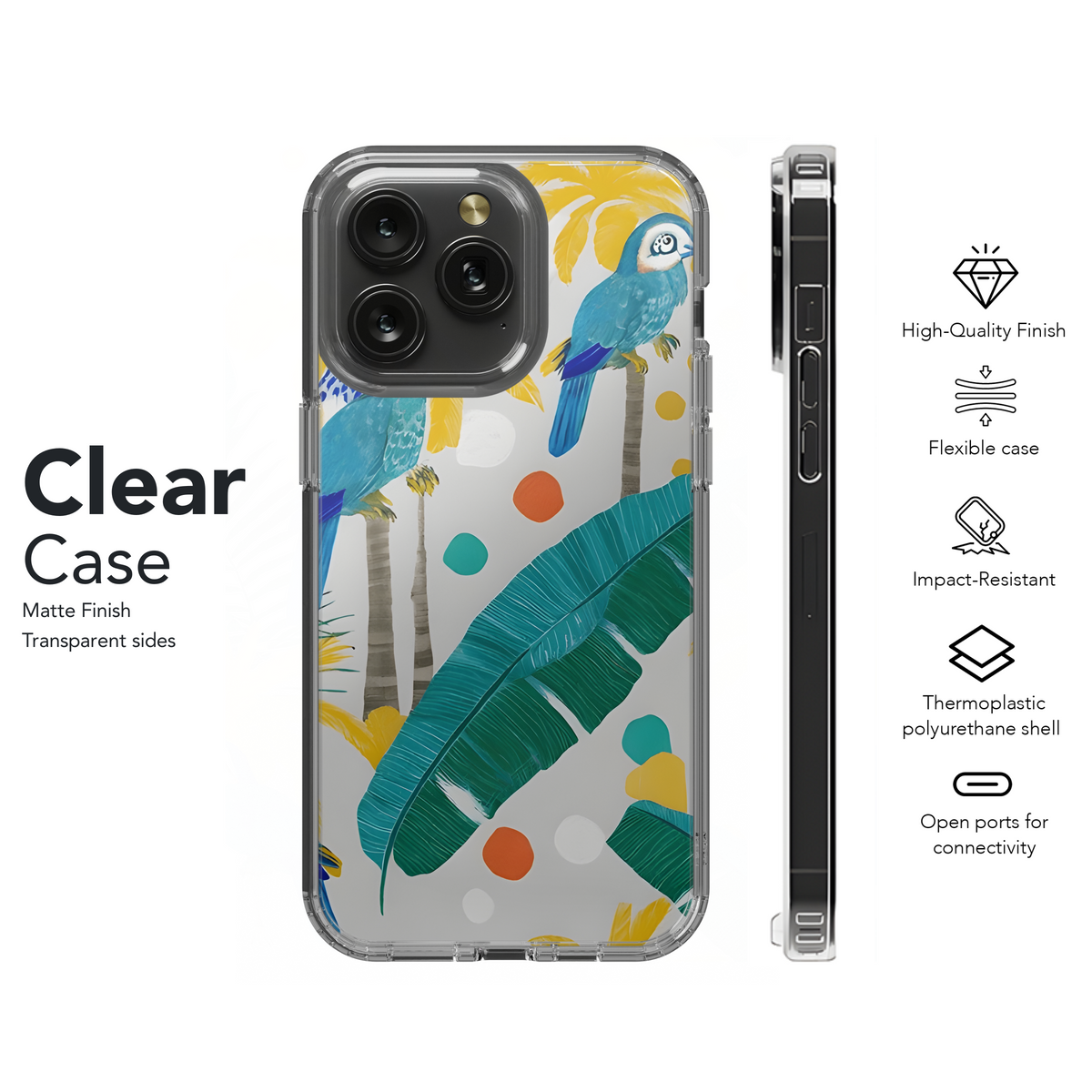 Tropical Chic Doodle Phone Case iPhone Samsung Cover Pixel 3458 - Image 8