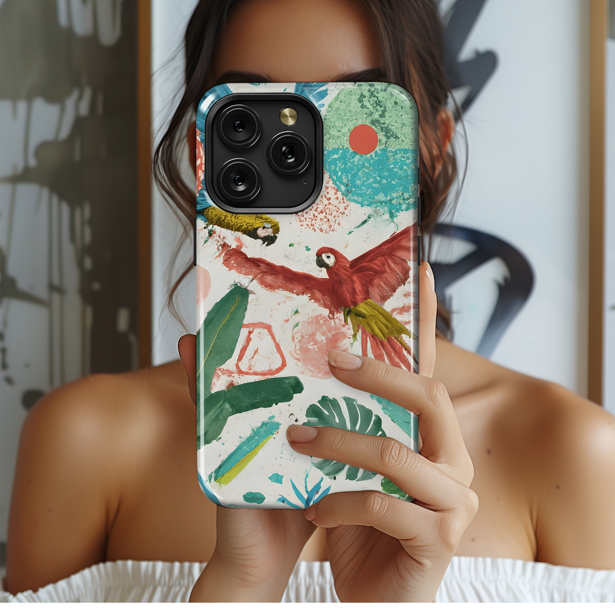 Tropical Chic Phone Case iPhone Samsung Cover Pixel 3572 - Image 2