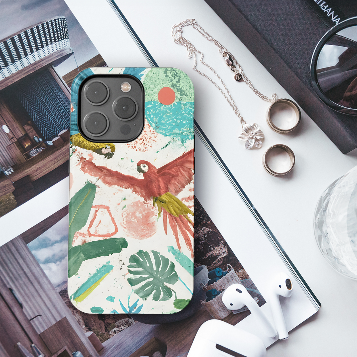 Tropical Chic Phone Case iPhone Samsung Cover Pixel 3572 - Image 3