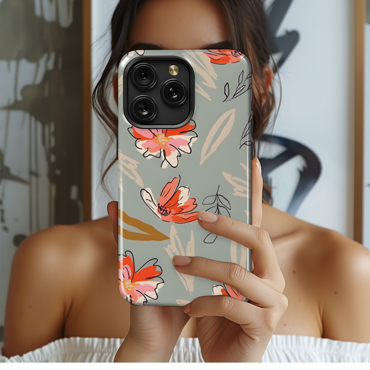 Tropical Floral Seamless Pattern Phone Case iPhone Samsung Cover Pixel 2336 - Image 2