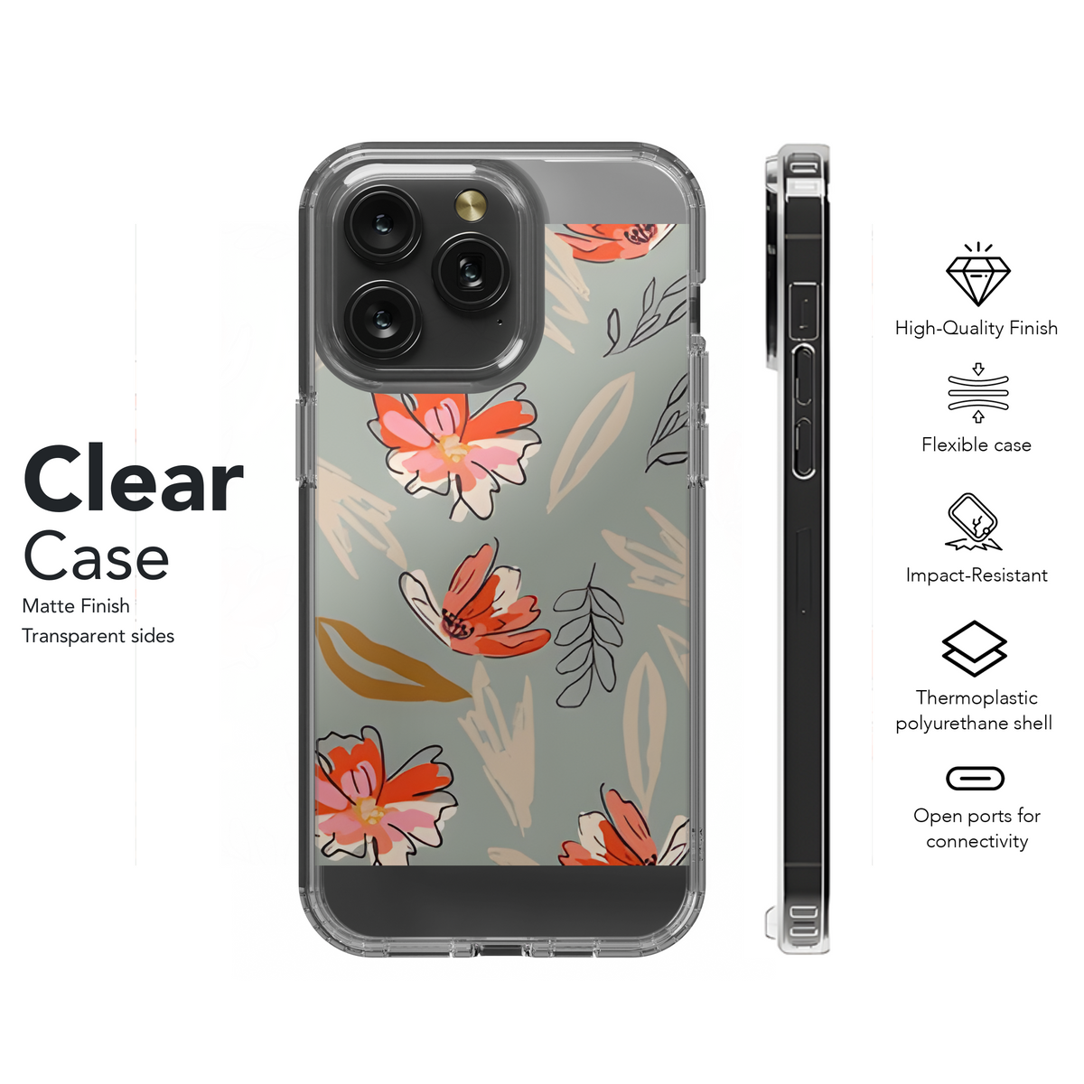 Tropical Floral Seamless Pattern Phone Case iPhone Samsung Cover Pixel 2336 - Image 8