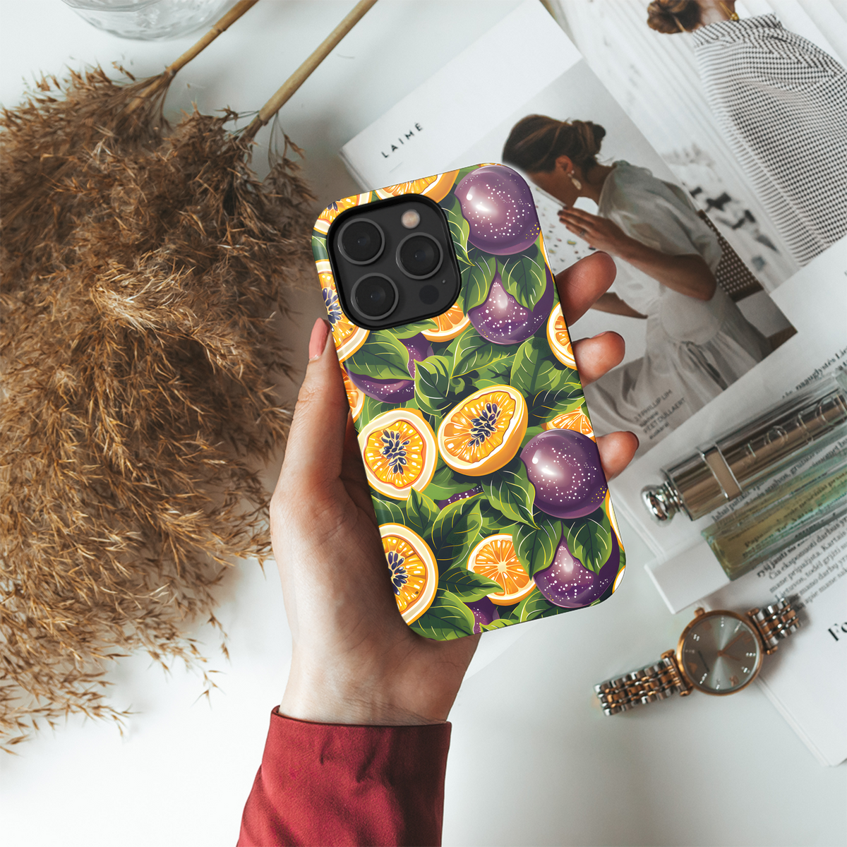 Tropical Fruit Burst
 Phone Case iPhone Samsung Cover Pixel 4222 - Image 4