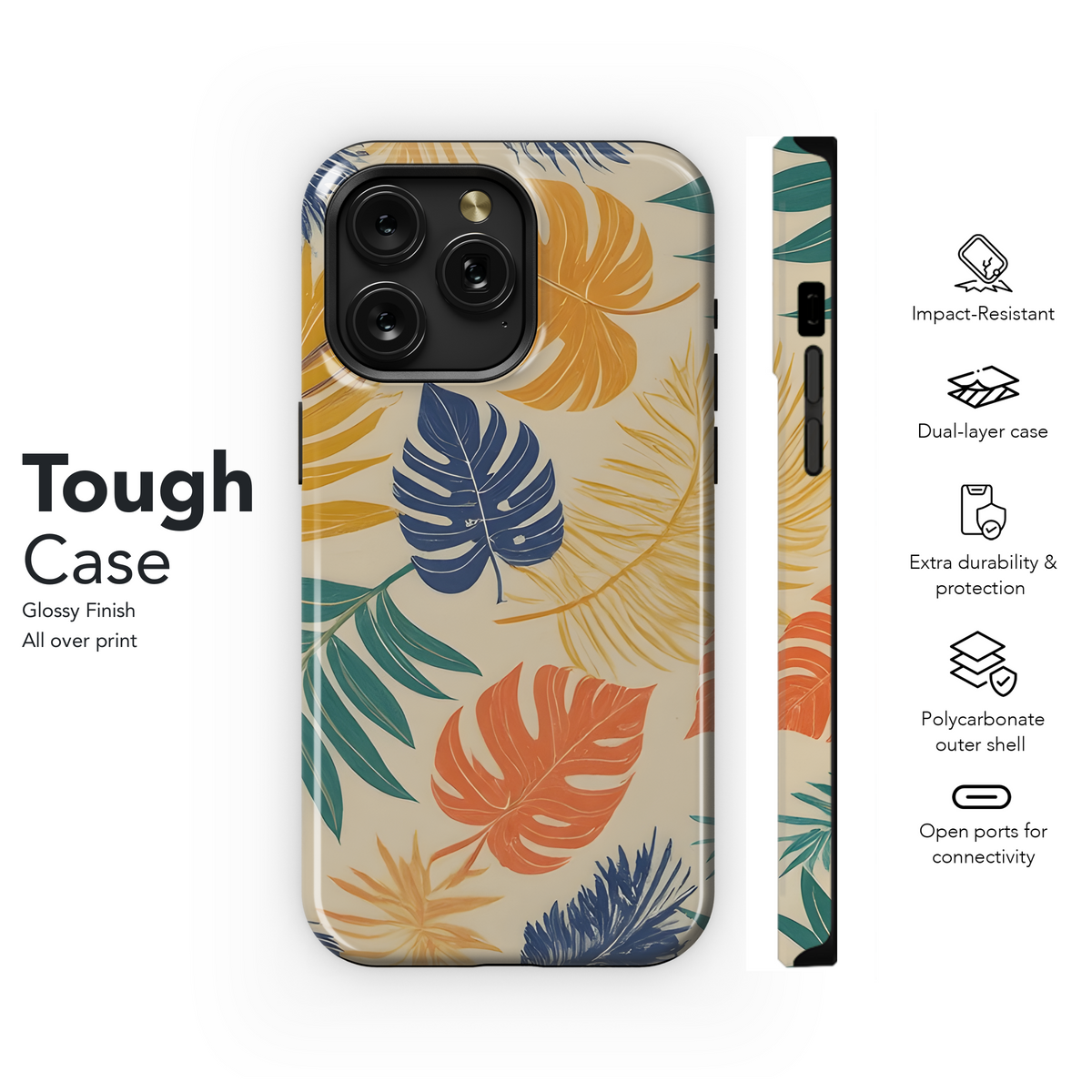 Tropical Palm Leaf Phone Case iPhone Samsung Cover Pixel 3144 - Image 6