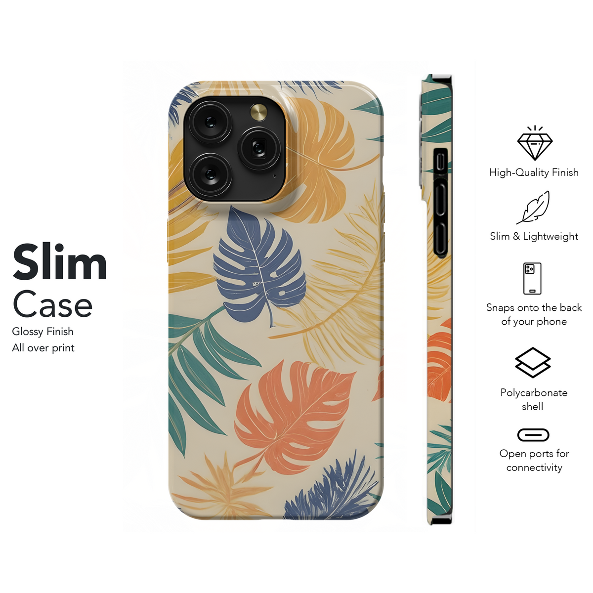 Tropical Palm Leaf Phone Case iPhone Samsung Cover Pixel 3144 - Image 7