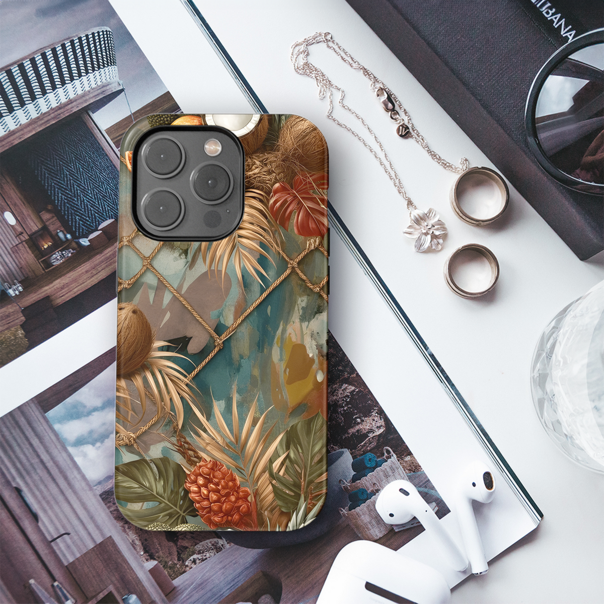 Tropical Vintage Phone Case iPhone Samsung Cover Pixel 3767 - Image 3