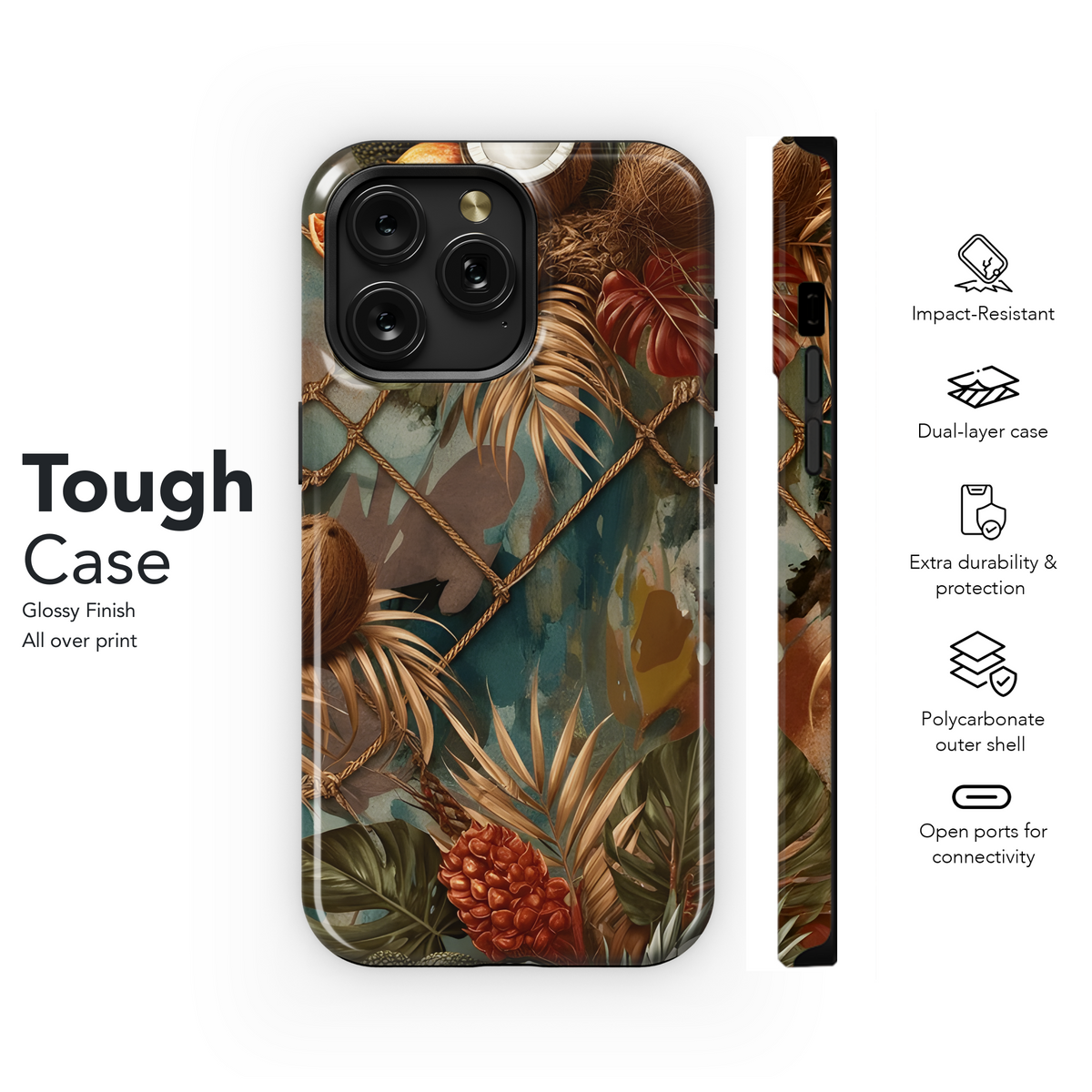 Tropical Vintage Phone Case iPhone Samsung Cover Pixel 3767 - Image 6