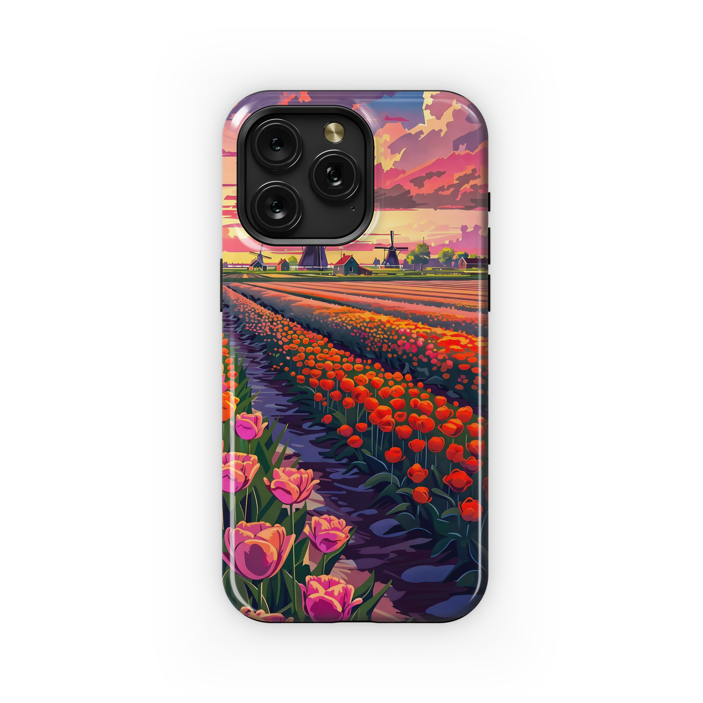 Tulip Fields Sunset
 Phone Case iPhone Samsung Cover Pixel 4508 - Image 1