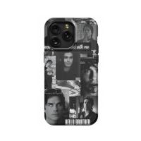 TVD The Vampire Diaries Damon Salvatore Collage Phone Case iPhone Samsung Pixel & More #285 - Image 1