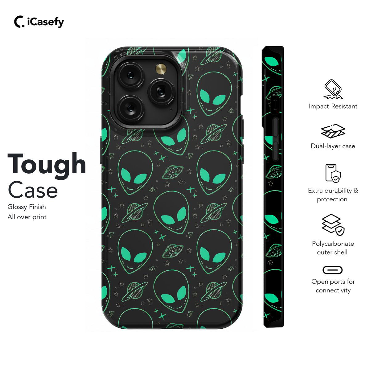 UFO Space Phone Case iPhone Samsung Pixel & More - Image 5