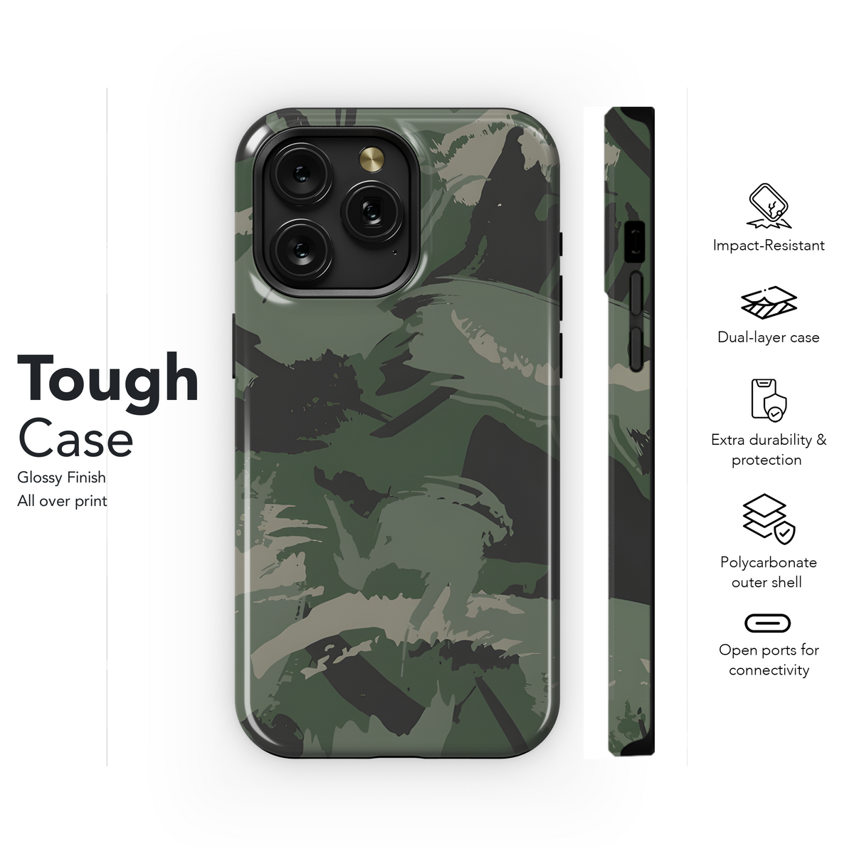 Urban Camo Phone Case iPhone Samsung Cover Pixel 2207 - Image 6