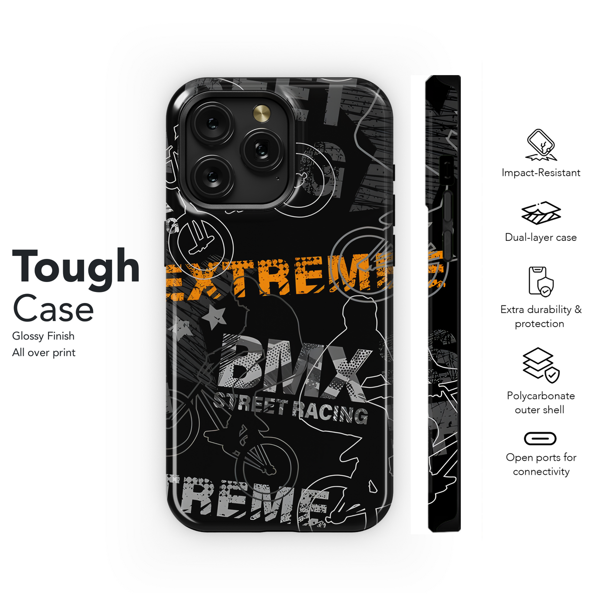 Urban Grunge BMX Skateboards Phone Case iPhone Samsung Cover Pixel 2538 - Image 6