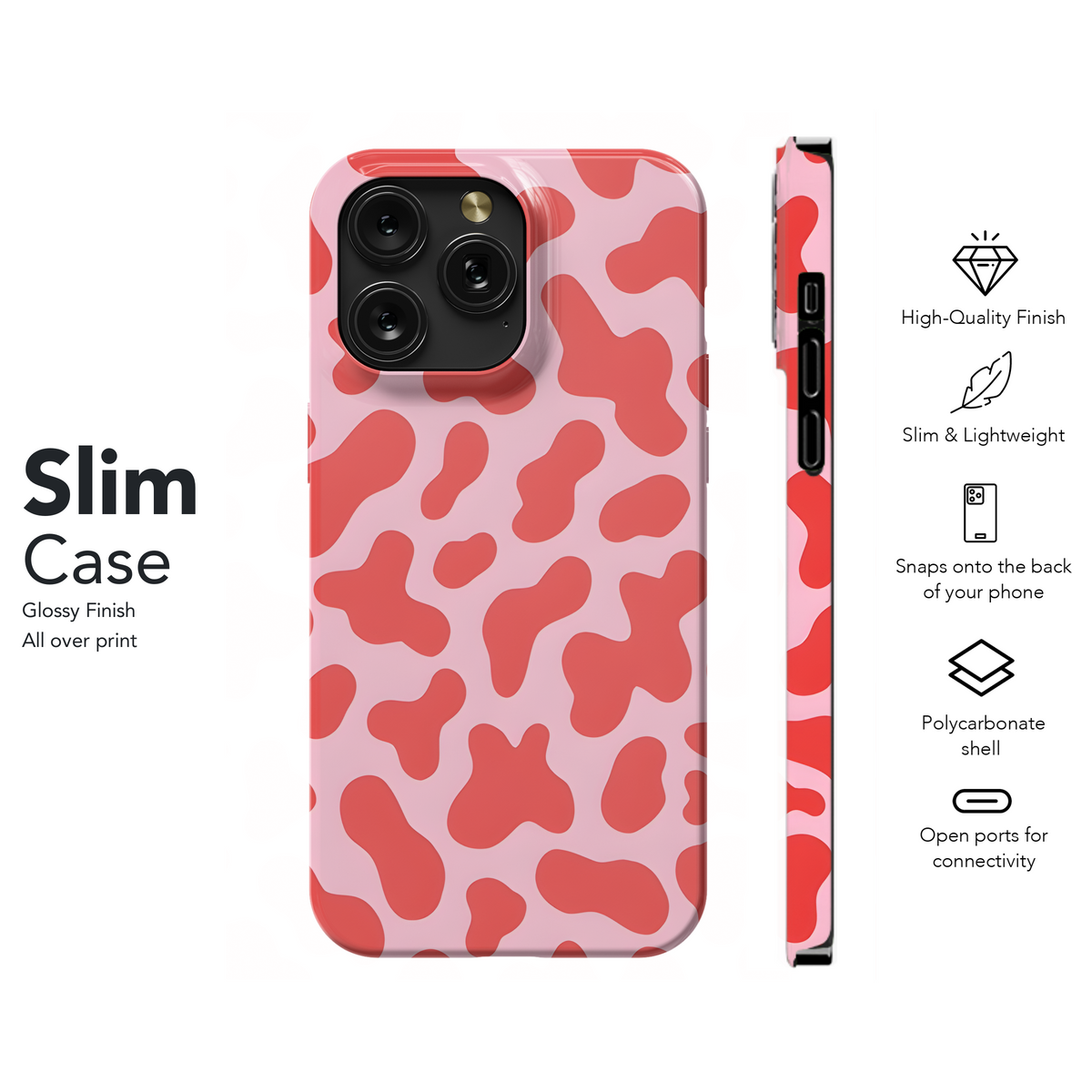 Valentine's Cow Spots Animal Print Phone Case iPhone Samsung Cover Pixel 3197 - Image 7