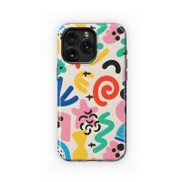 Vibrant Abstract Playful Pattern Art Phone Case iPhone Samsung Cover Pixel 5351 - Image 1