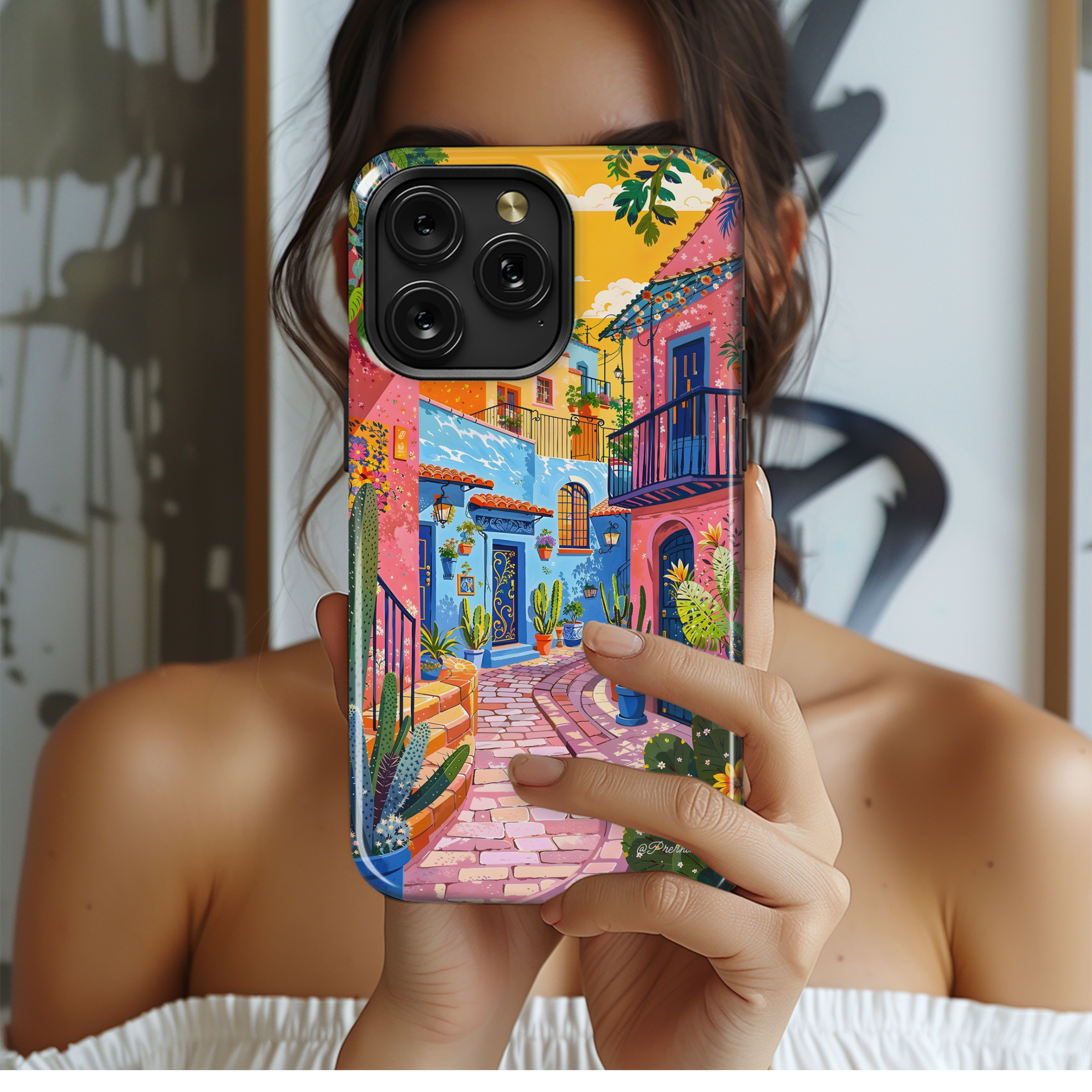 Vibrant Alleyway Escape
 Phone Case iPhone Samsung Cover Pixel 4502 - Image 2