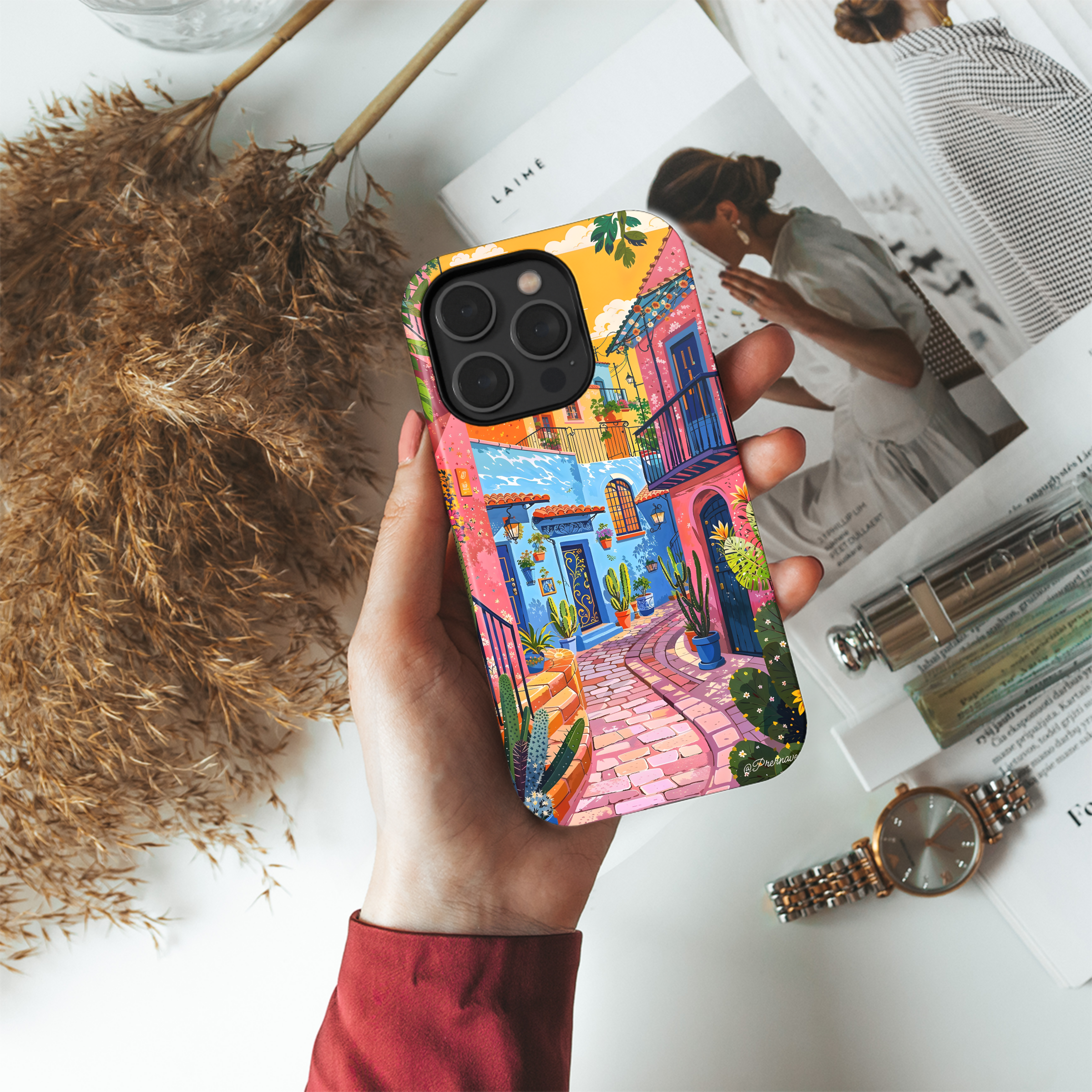 Vibrant Alleyway Escape
 Phone Case iPhone Samsung Cover Pixel 4502 - Image 4