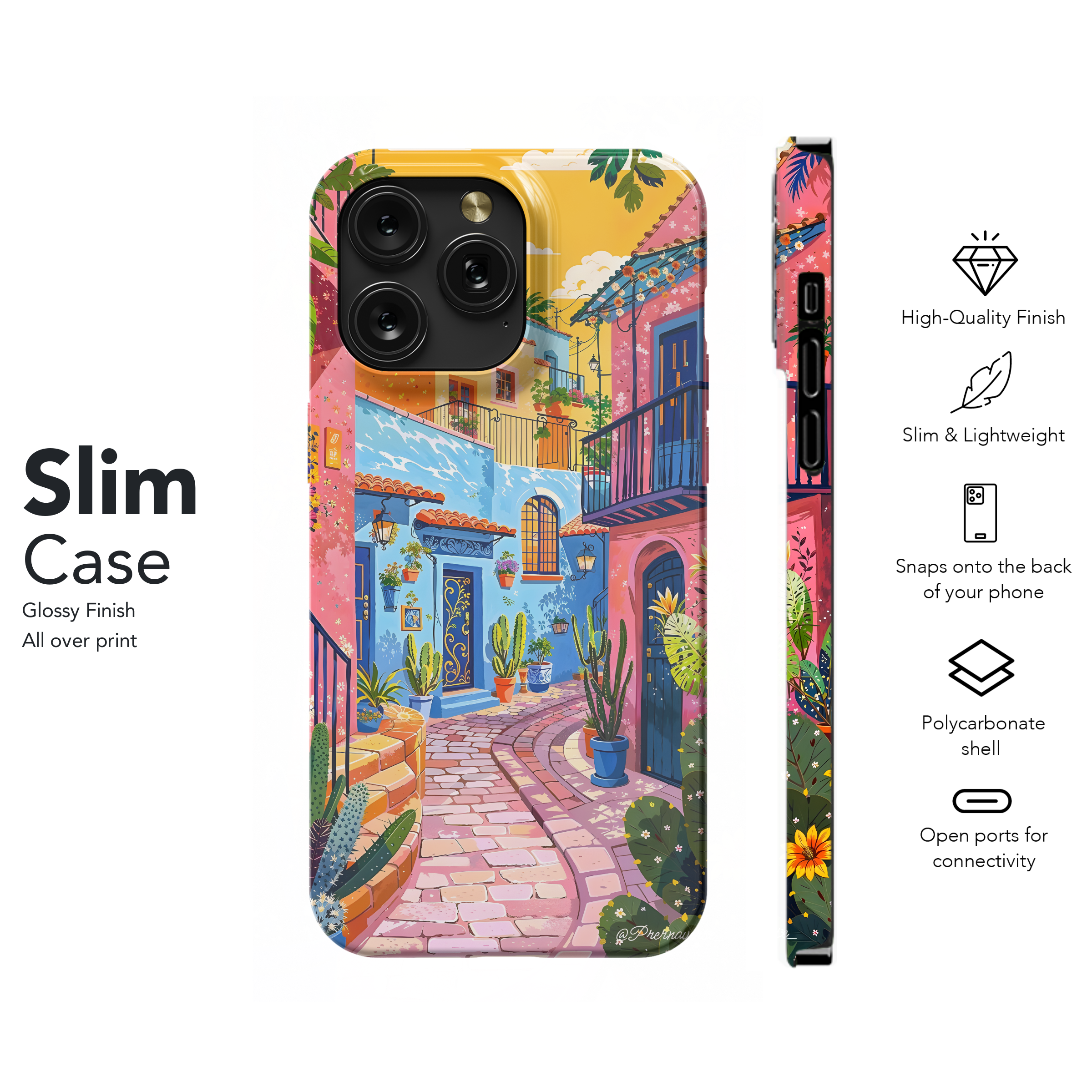 Vibrant Alleyway Escape
 Phone Case iPhone Samsung Cover Pixel 4502 - Image 7