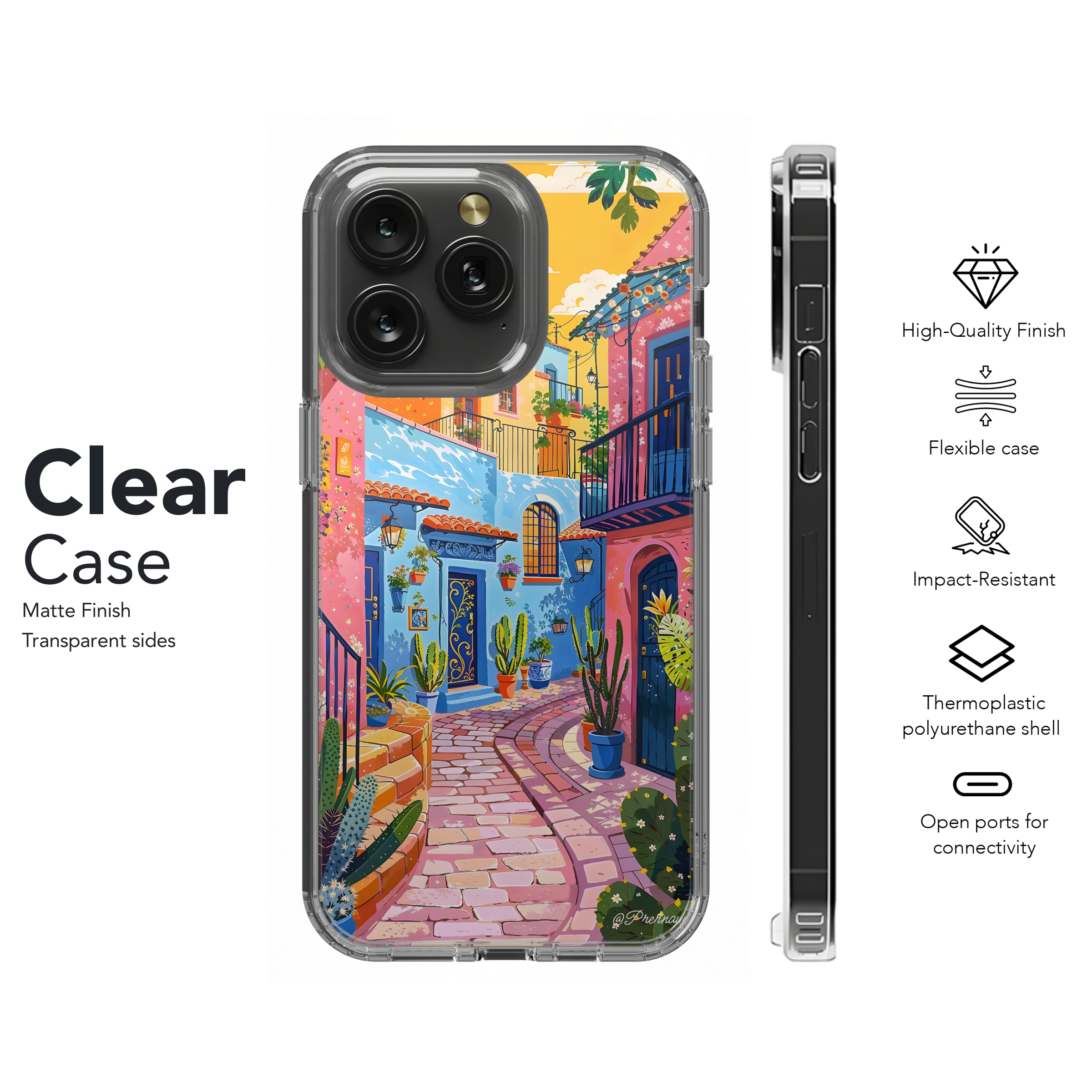 Vibrant Alleyway Escape
 Phone Case iPhone Samsung Cover Pixel 4502 - Image 8