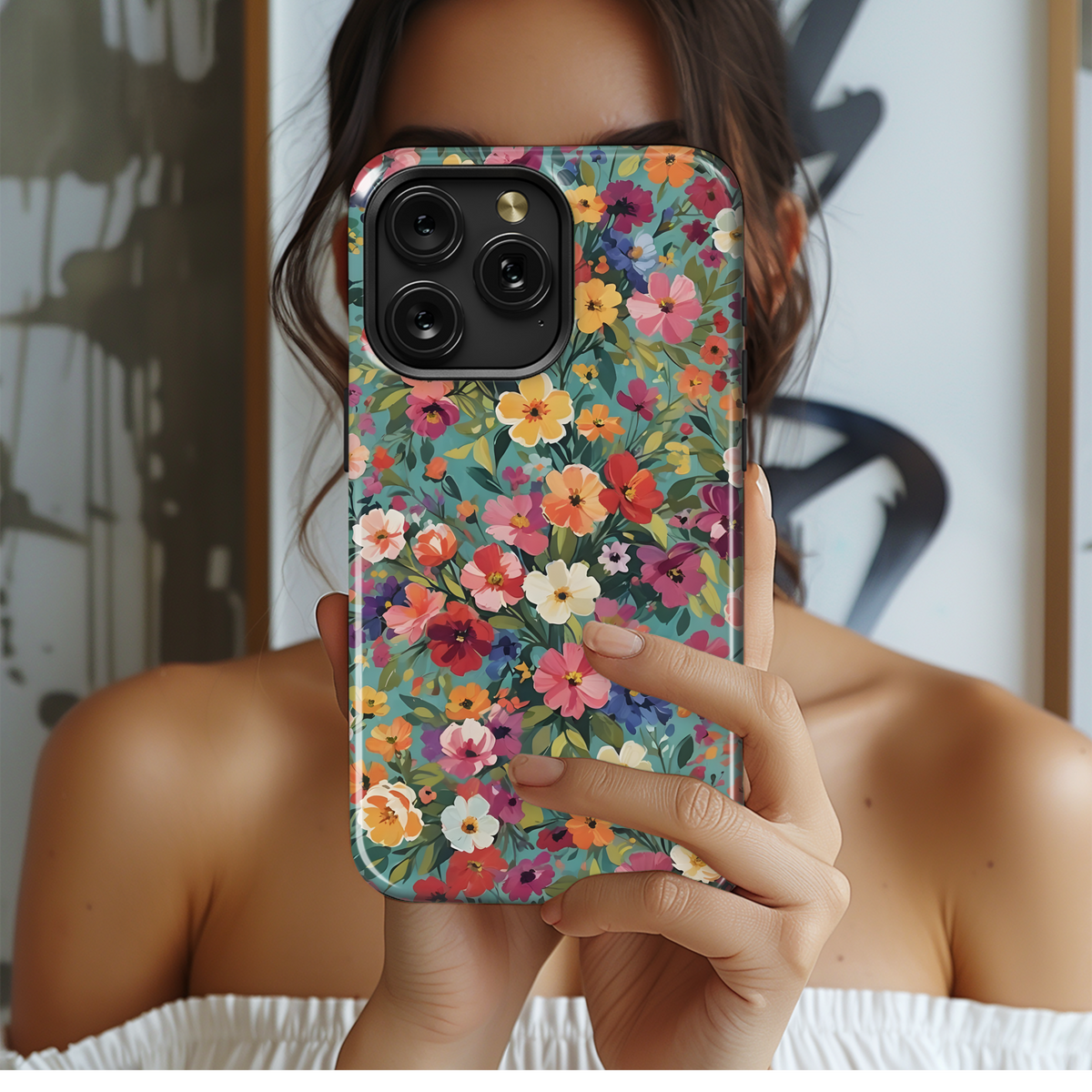 Vibrant Floral Garden
 Phone Case iPhone Samsung Cover Pixel 4134 - Image 2