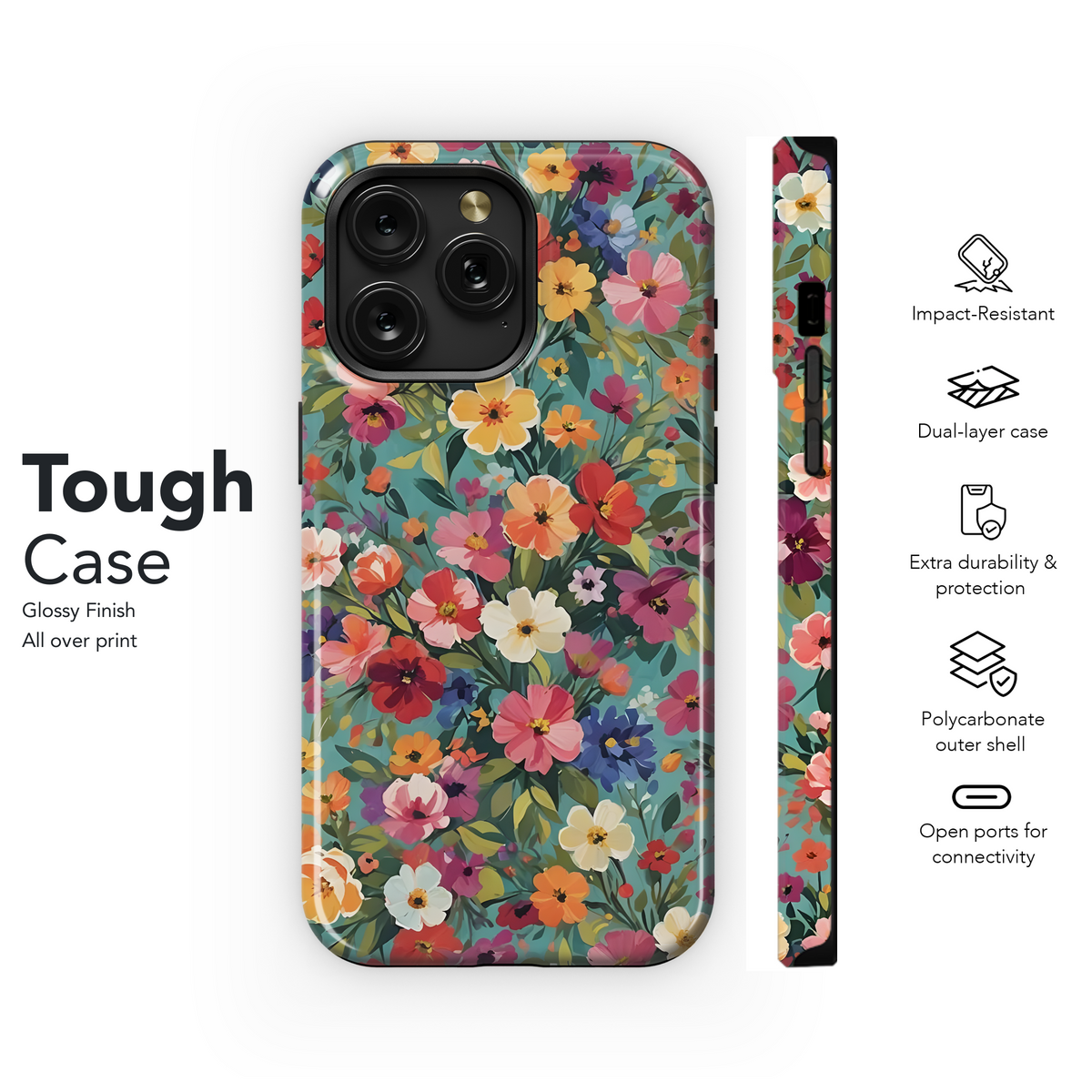 Vibrant Floral Garden
 Phone Case iPhone Samsung Cover Pixel 4134 - Image 6