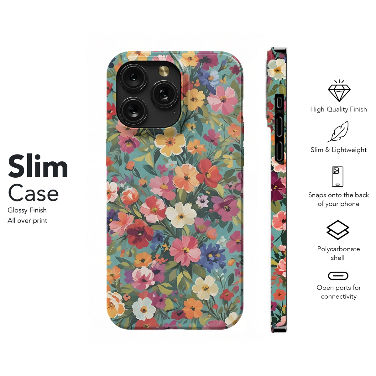 Vibrant Floral Garden
 Phone Case iPhone Samsung Cover Pixel 4134 - Image 7