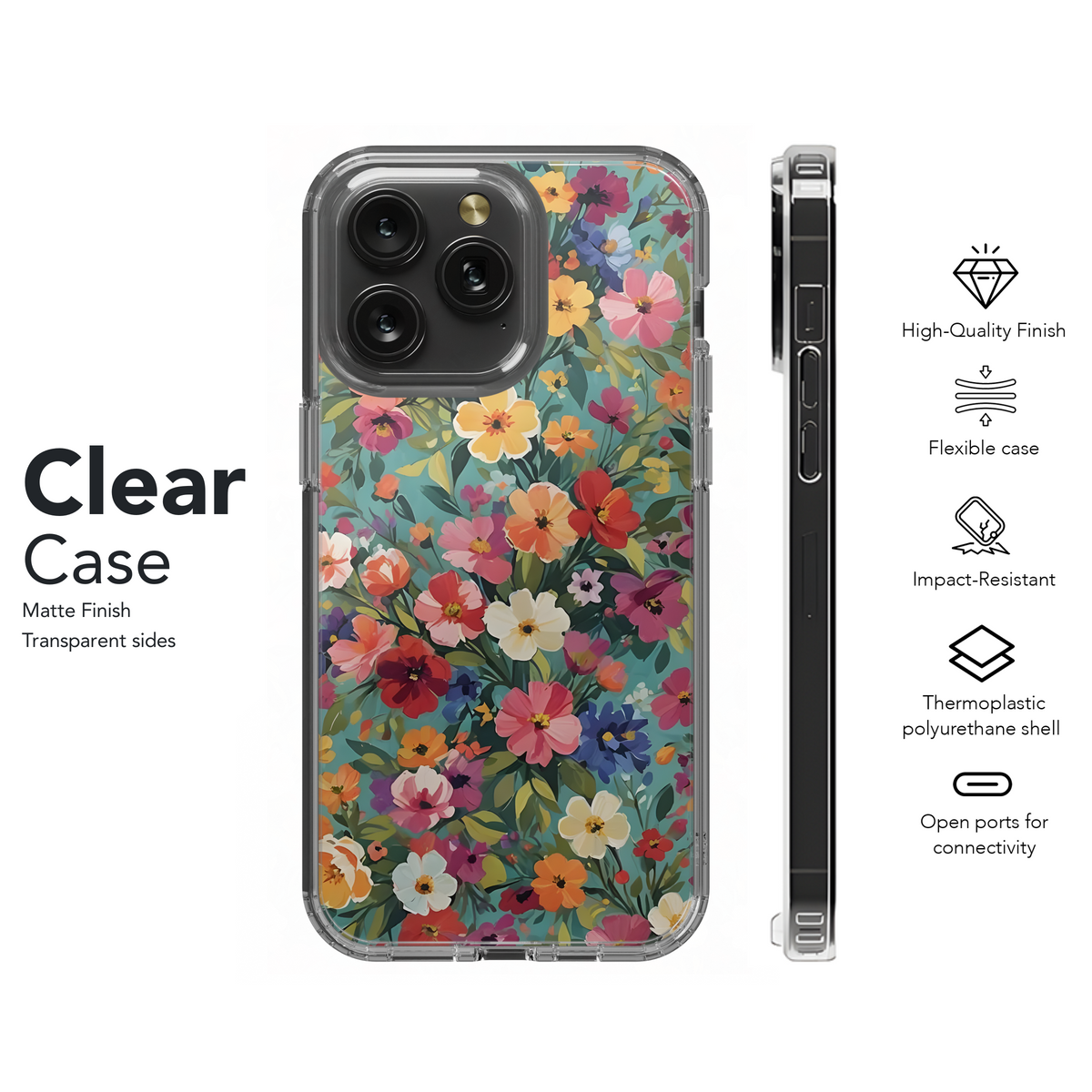 Vibrant Floral Garden
 Phone Case iPhone Samsung Cover Pixel 4134 - Image 8