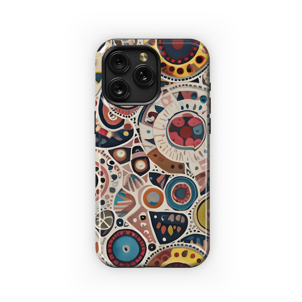 Vibrant Geometric with Animal Skin Textures Phone Case iPhone Samsung Cover Pixel 2926 - Image 1