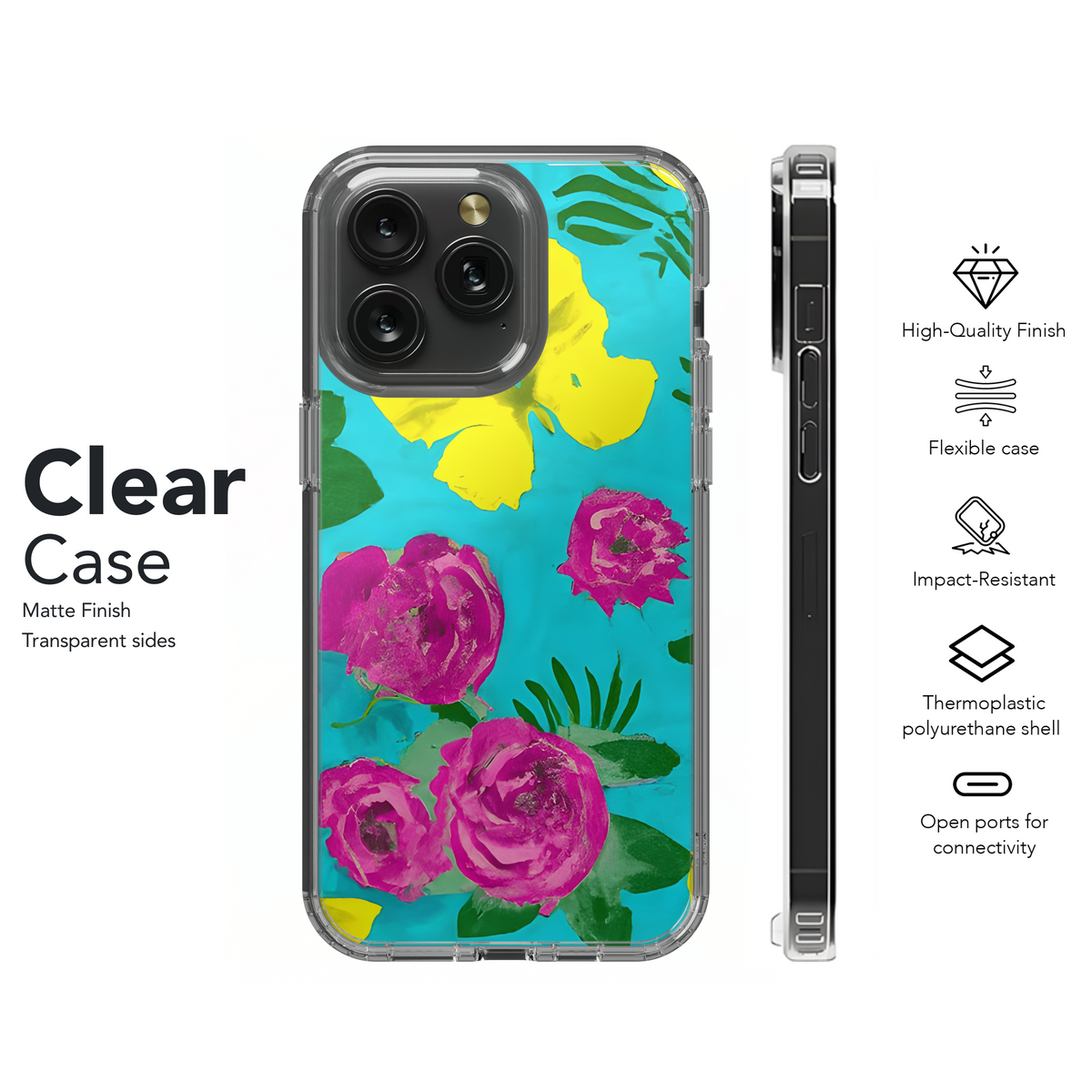 Vibrant Neon and Floral Digital Designs Phone Case iPhone Samsung Cover Pixel 3374 - Image 8