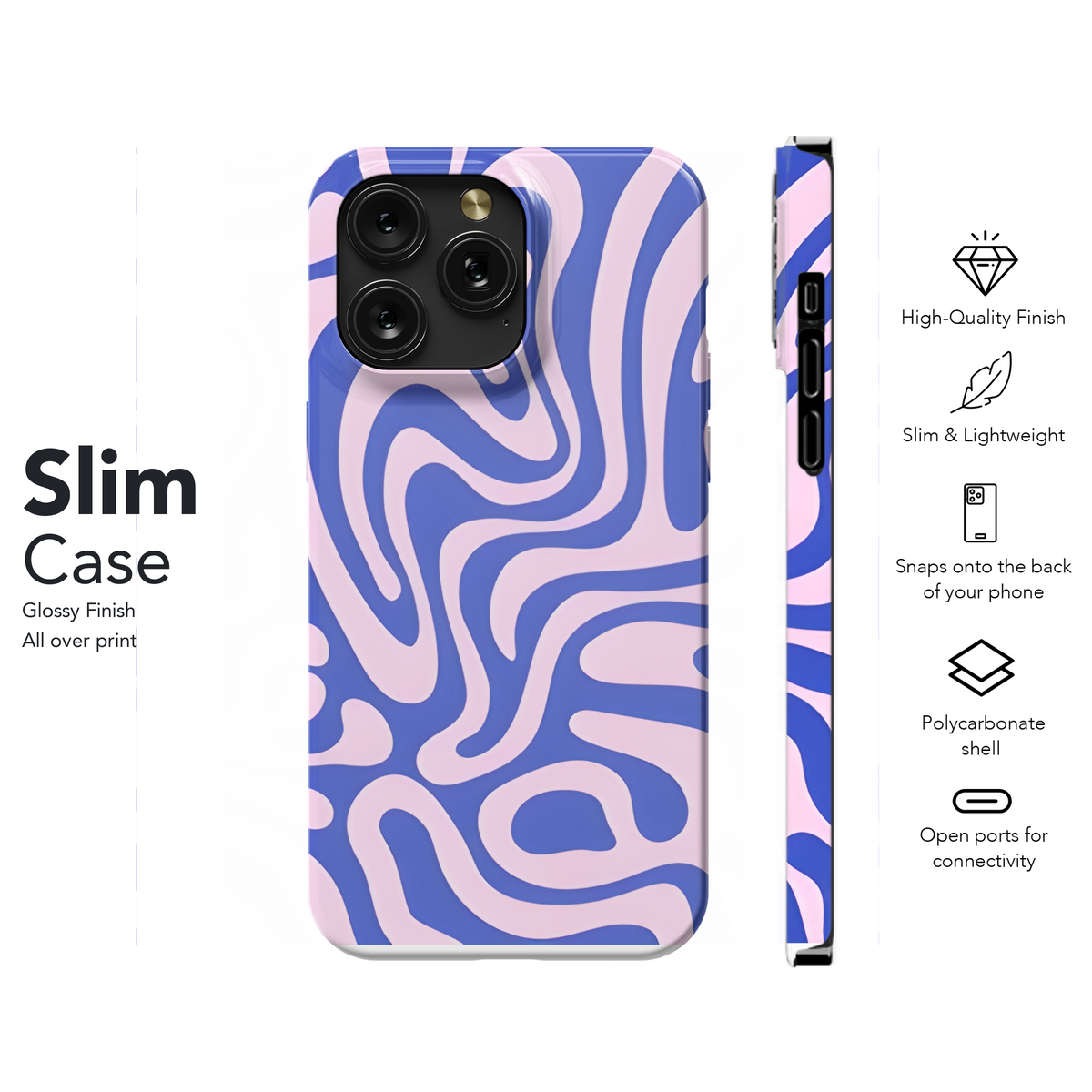 Vibrant Retro Wavy Pattern Phone Case iPhone Samsung Cover Pixel 2155 - Image 7