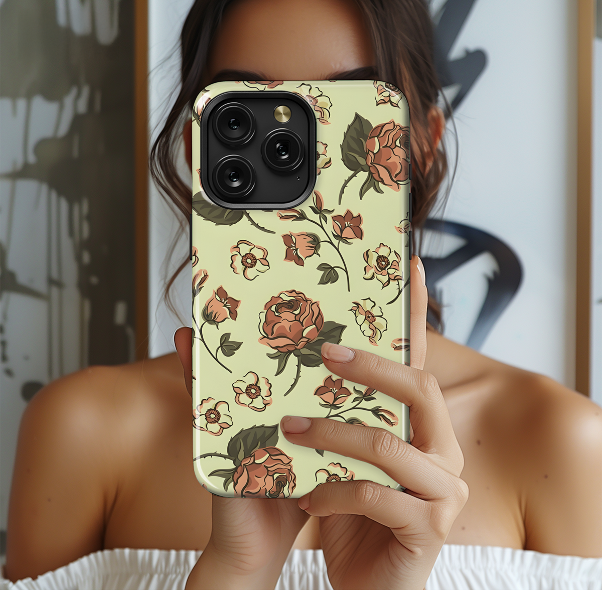 Victorian Vintage Floral Phone Case iPhone Samsung Cover Pixel 3940 - Image 2