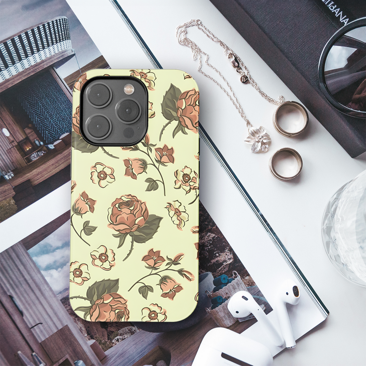 Victorian Vintage Floral Phone Case iPhone Samsung Cover Pixel 3940 - Image 3