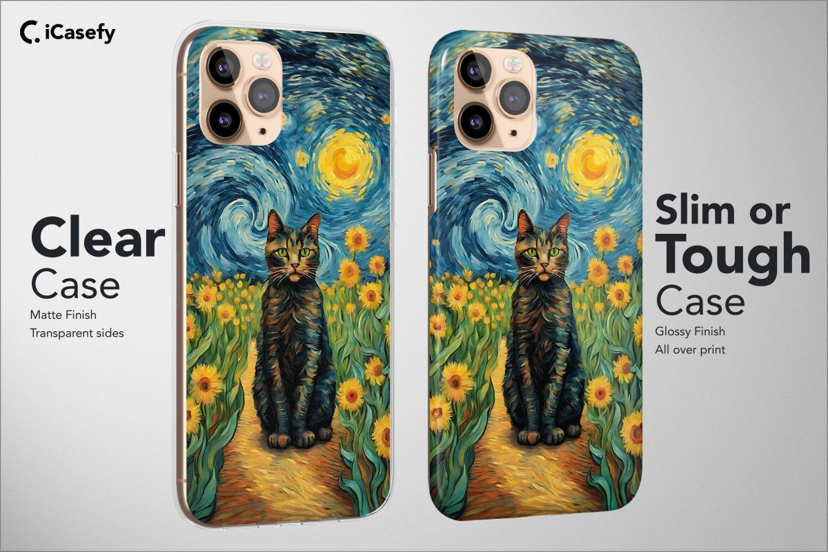 Vincent van Gogh Phone Case Aesthetic Famous Art Cover - Image 4