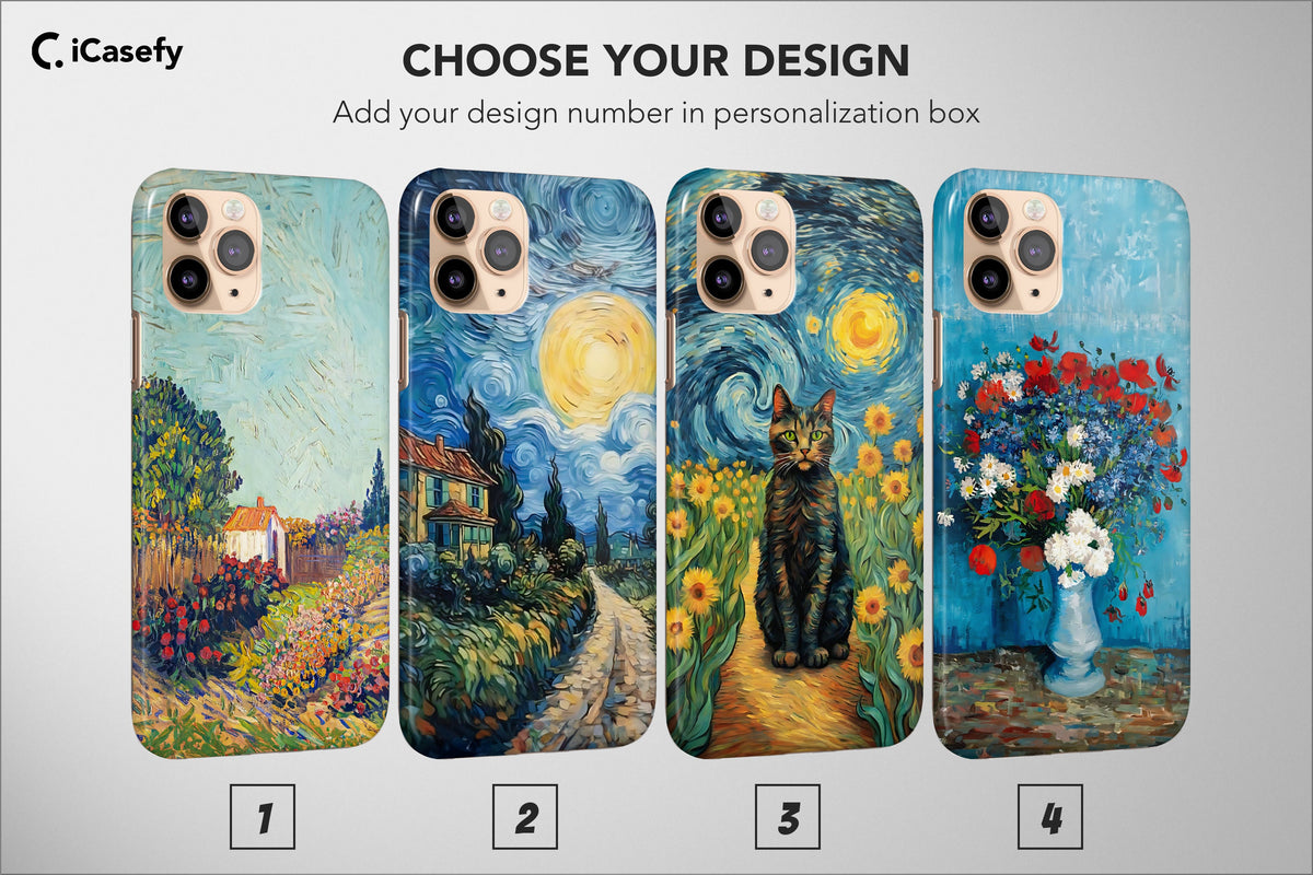 Vincent van Gogh Phone Case Aesthetic Famous Art Cover - Image 1