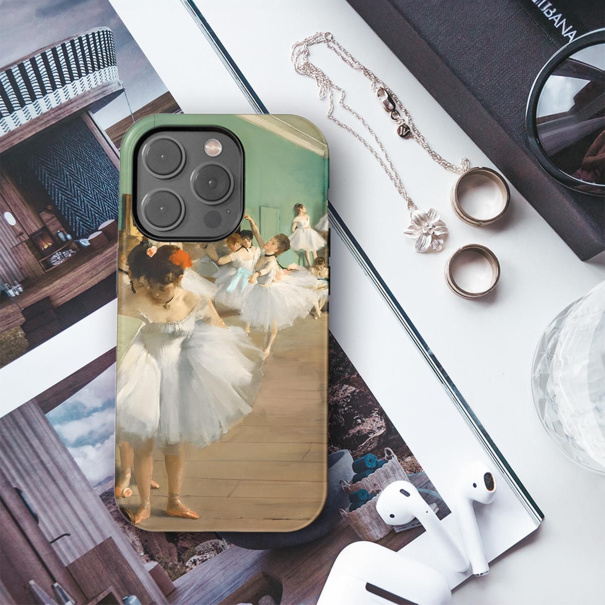 Vintage Ballet Painting Phone Case iPhone Samsung Cover Pixel 2405 - Image 3