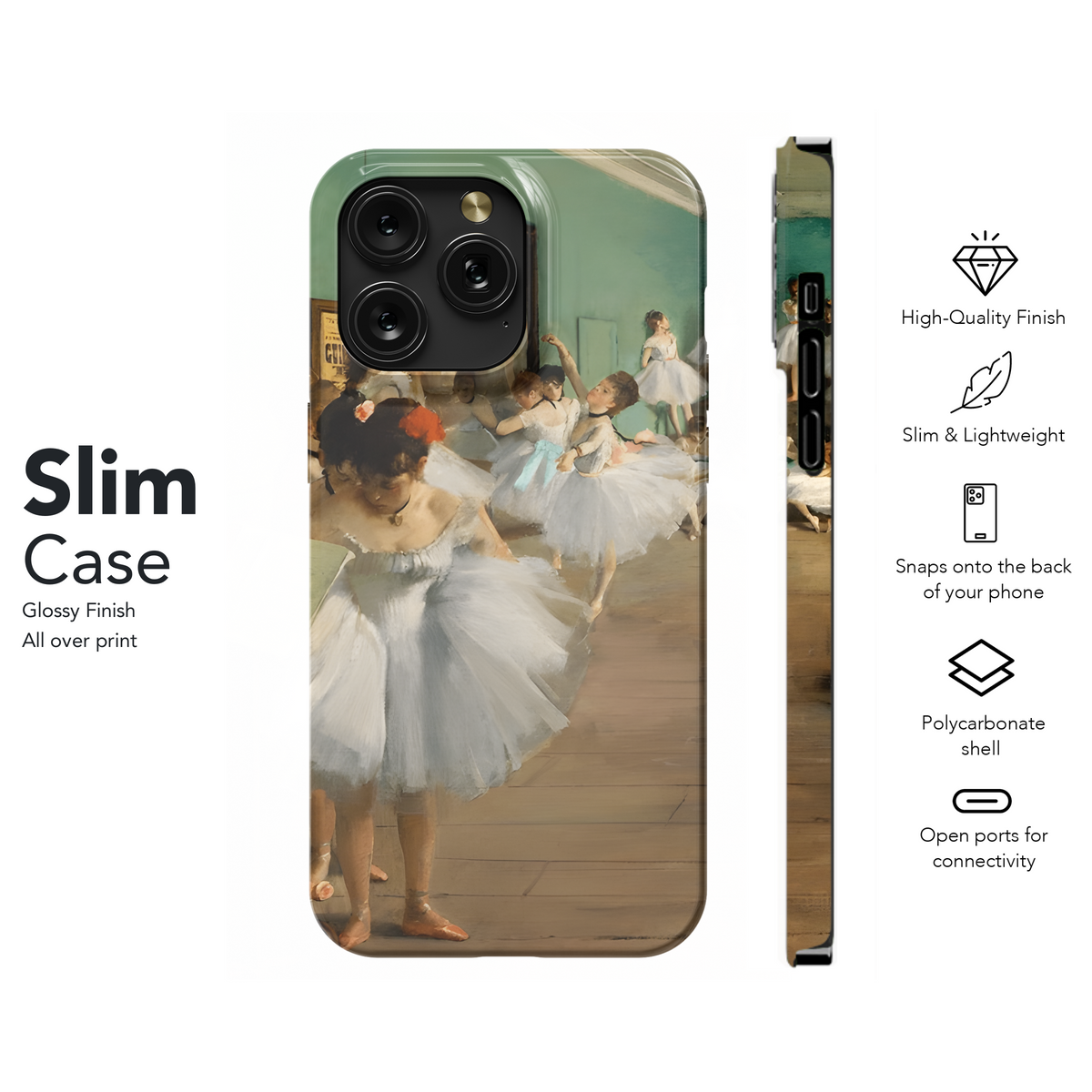 Vintage Ballet Painting Phone Case iPhone Samsung Cover Pixel 2405 - Image 7